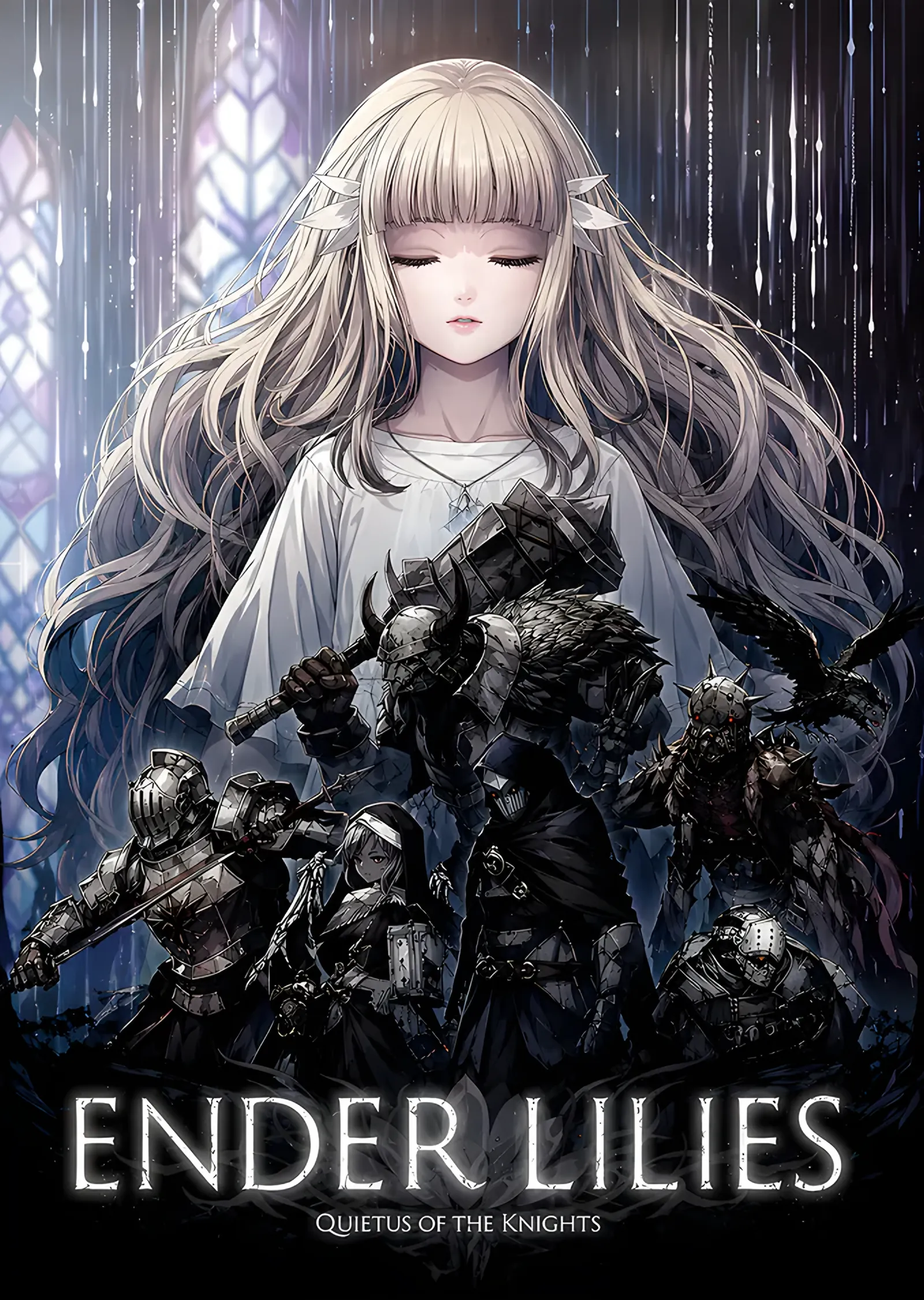 Ender Lilies: Beyaz Saçlı Rahibe ve Şövalyeler metal tablo