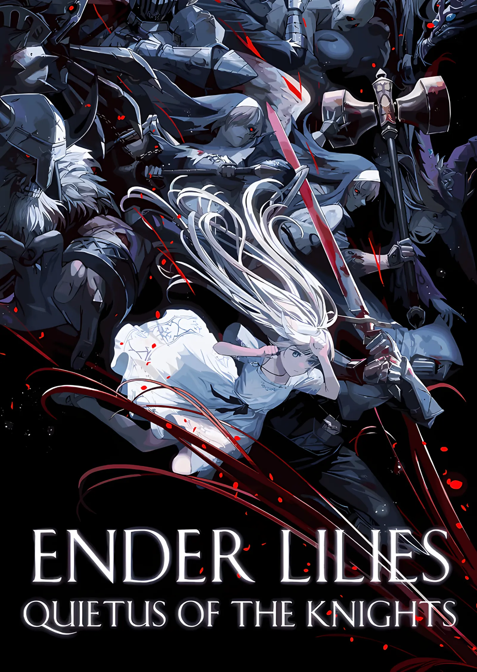 Ender Lilies: Kızıl Kılıçlar Arasında Rahibe metal tablo