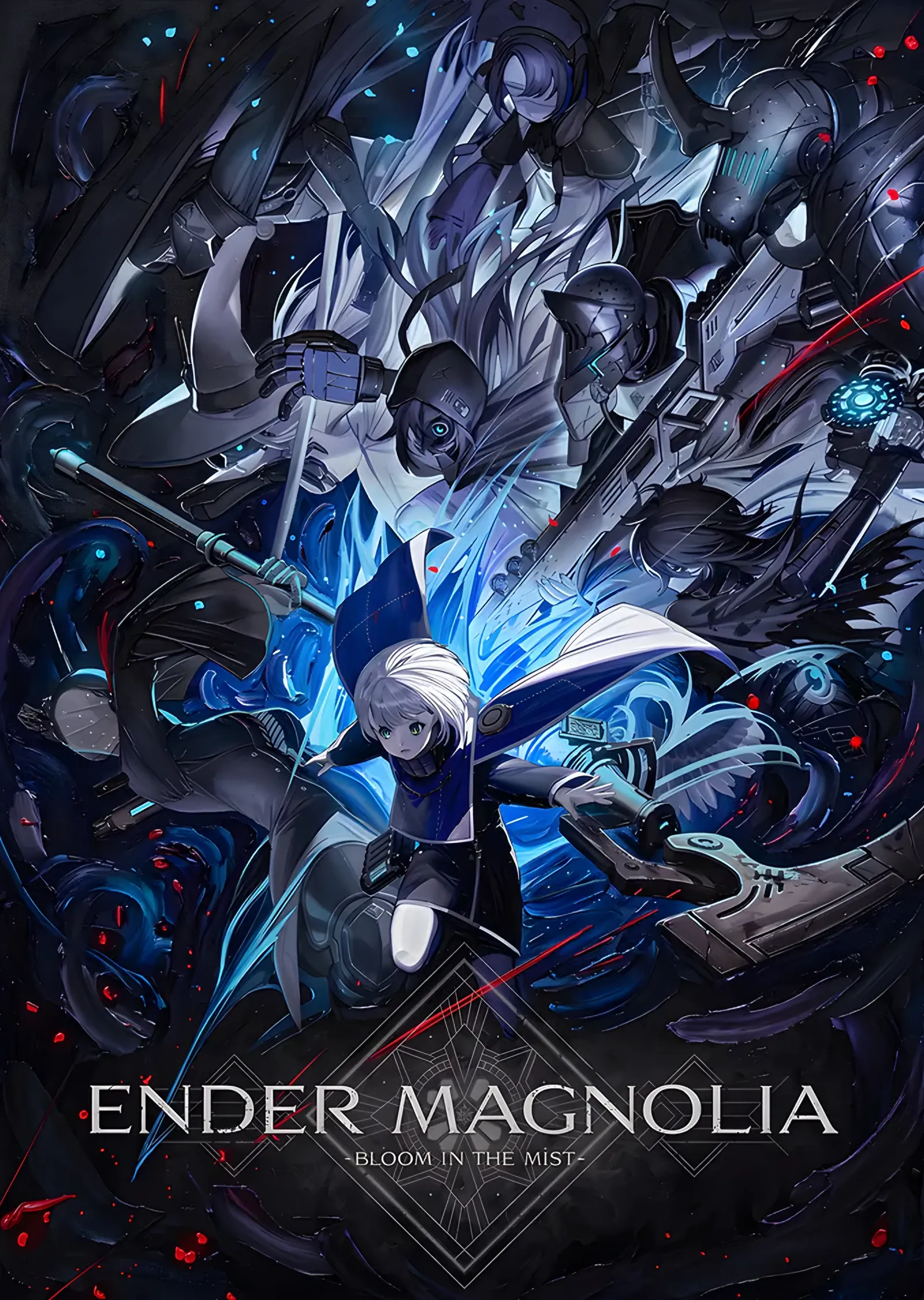 Ender Magnolia: Sisin İçinde Mavi Kılıç metal tablo
