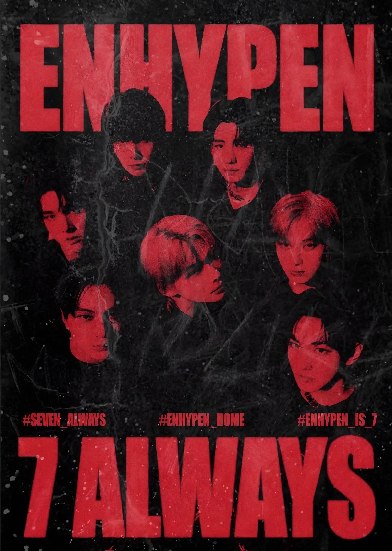 ENHYPEN - 7 Always metal tablo