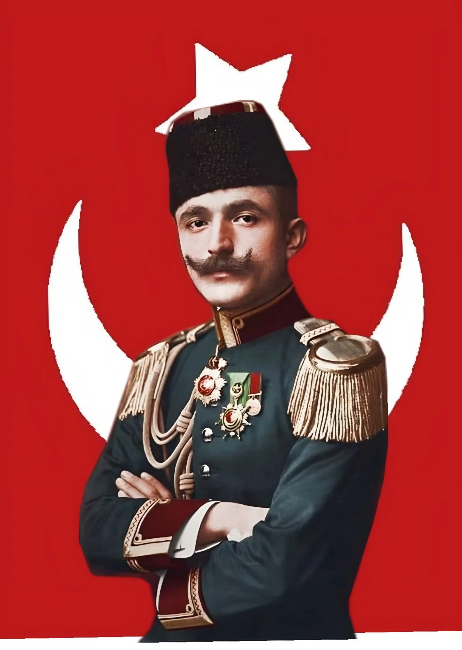 Enver Paşa - Ay Yıldız metal tablo