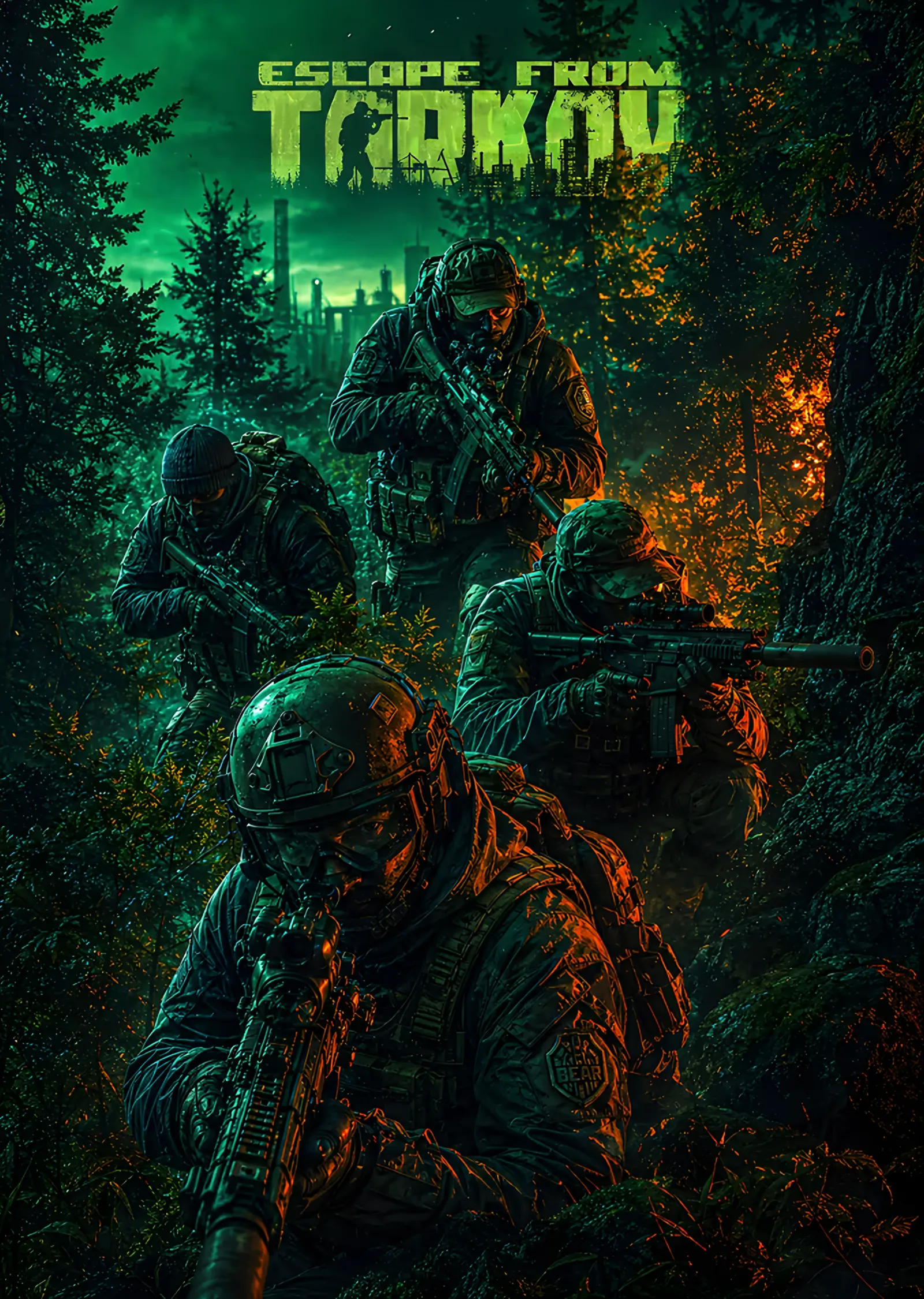 Escape From Tarkov: Ormanda Nişancı Ekibi metal tablo