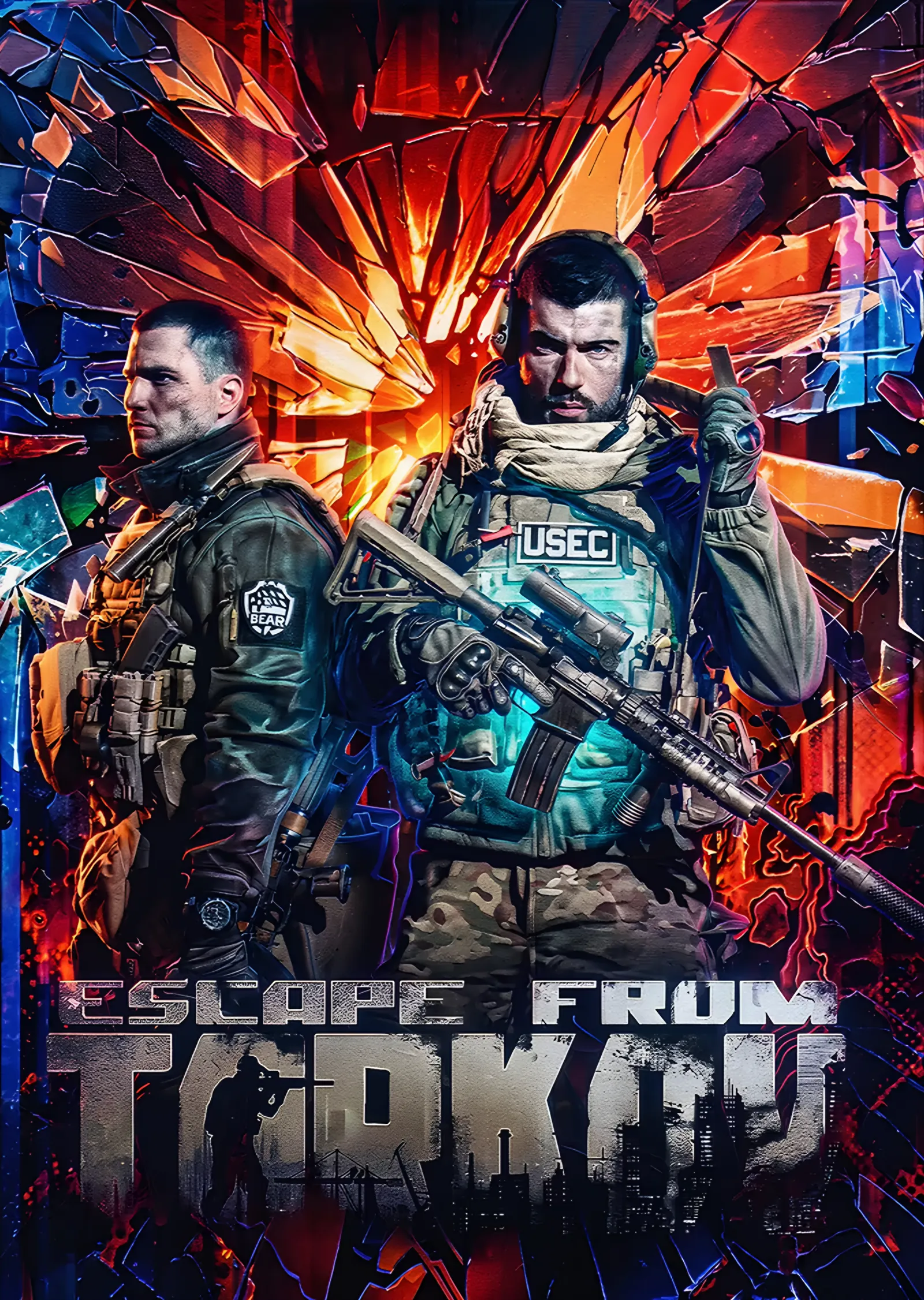 Escape From Tarkov: Patlamanın Önünde İkili metal tablo