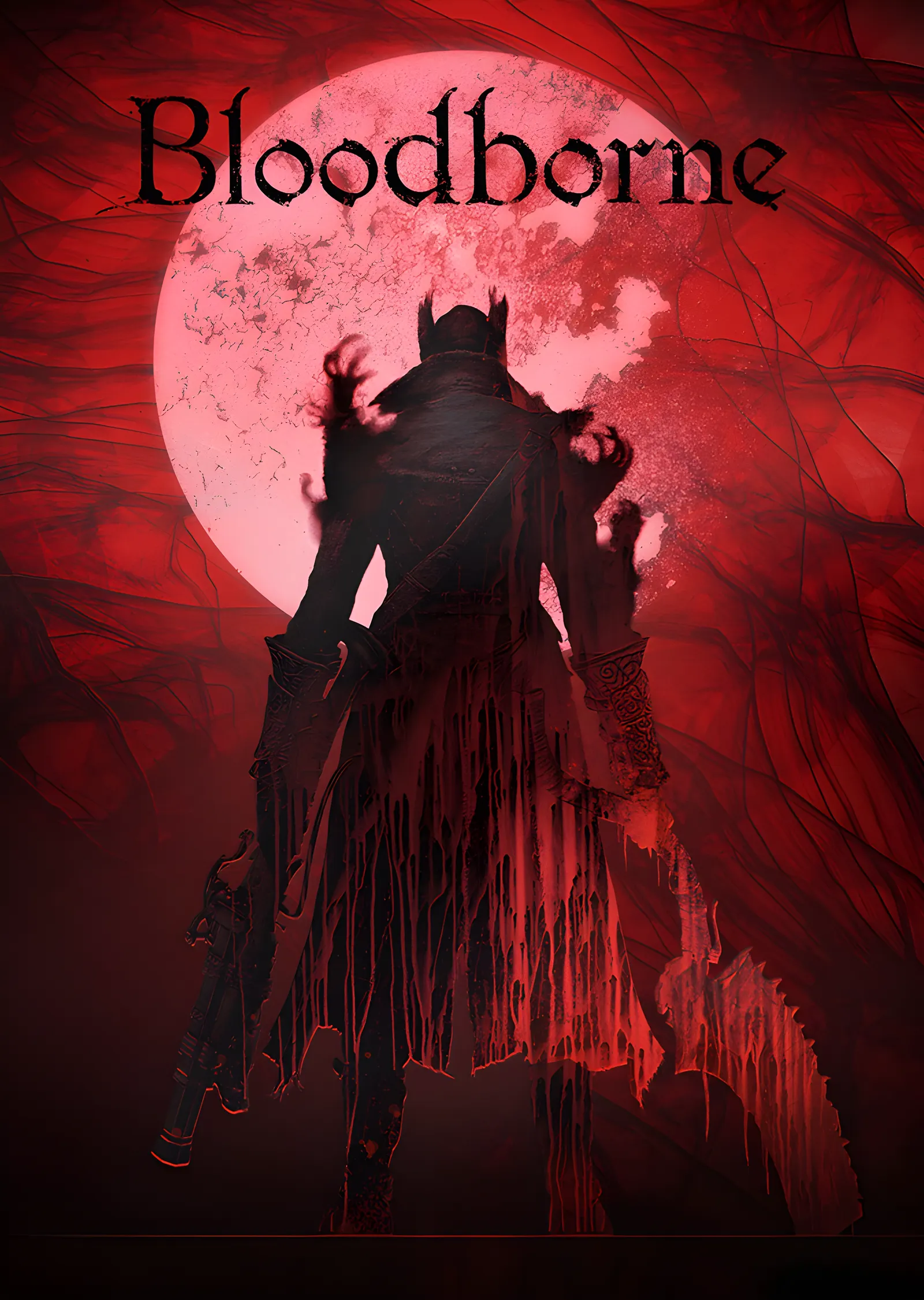Bloodborne: Kızıl Ay metal tablo