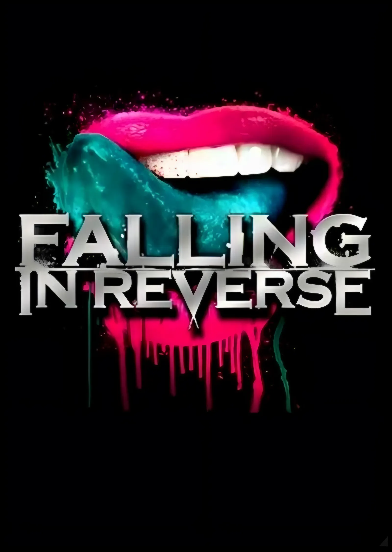 Falling In Reverse - Dudaklar metal tablo