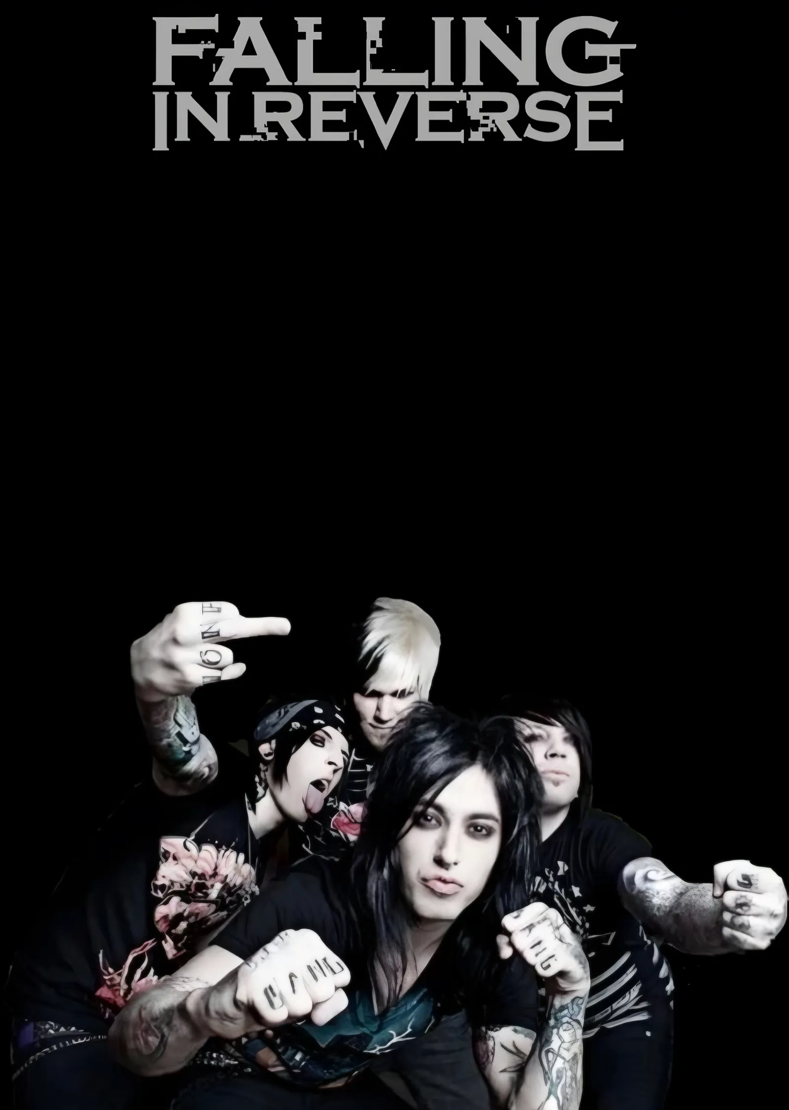 Falling In Reverse - Grup Karesi metal tablo