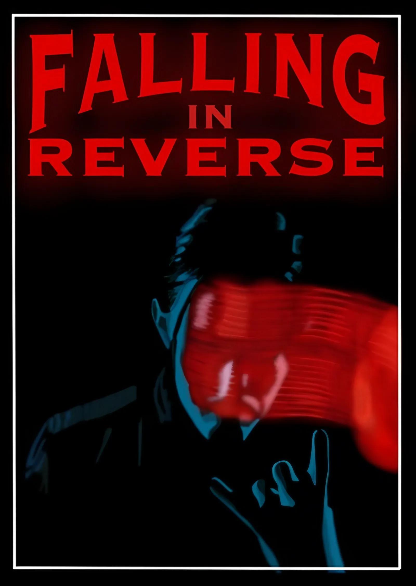 Falling In Reverse - Kırmızı İz metal tablo