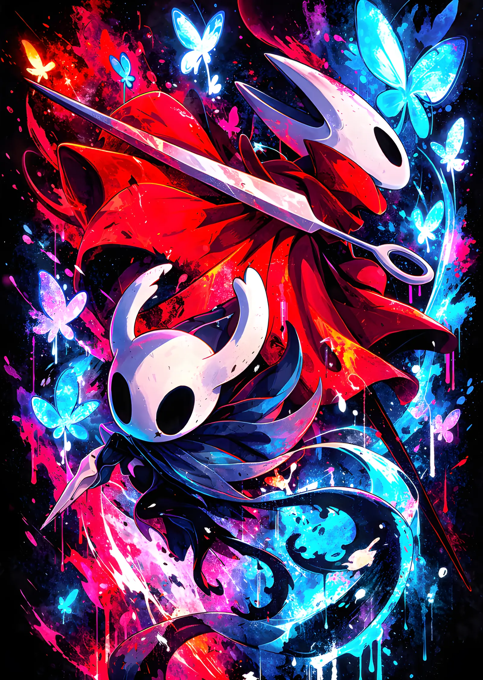 Hollow Knight: Renk Patlaması metal tablo