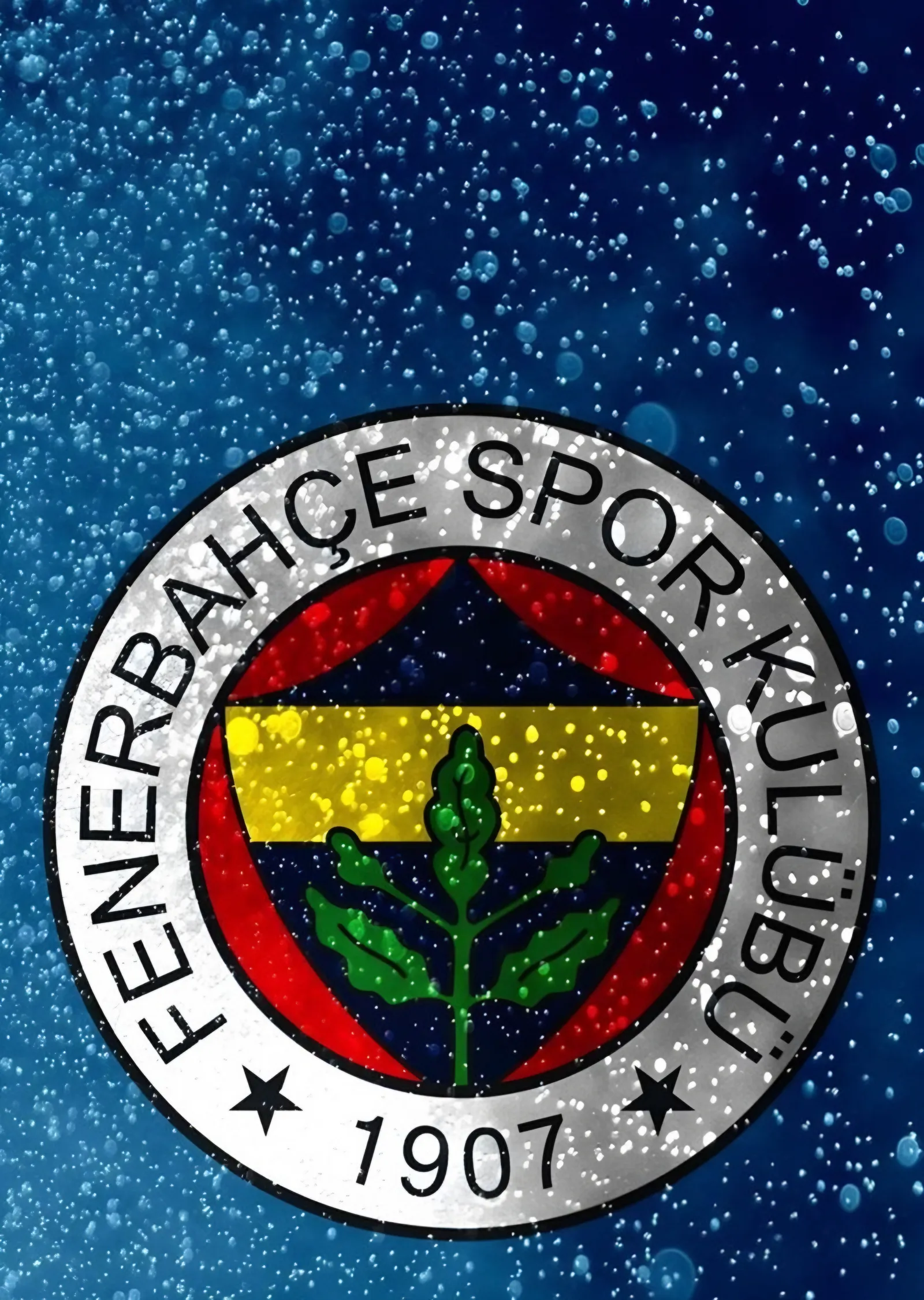 Fenerbahçe: Mavi Parıltıda Kulüp Arması metal tablo