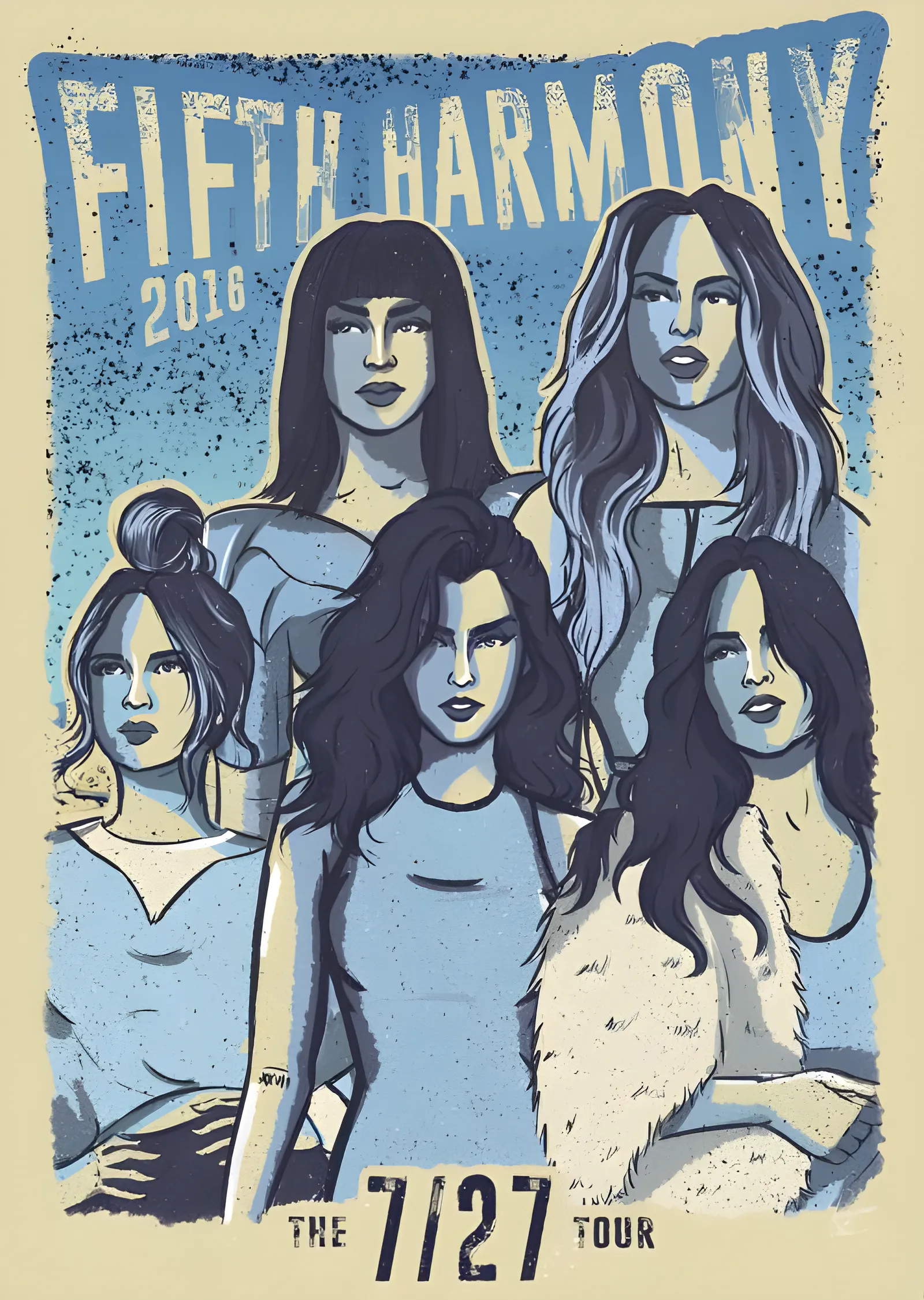 Fifth Harmony: 7/27 Tour Afişi metal tablo