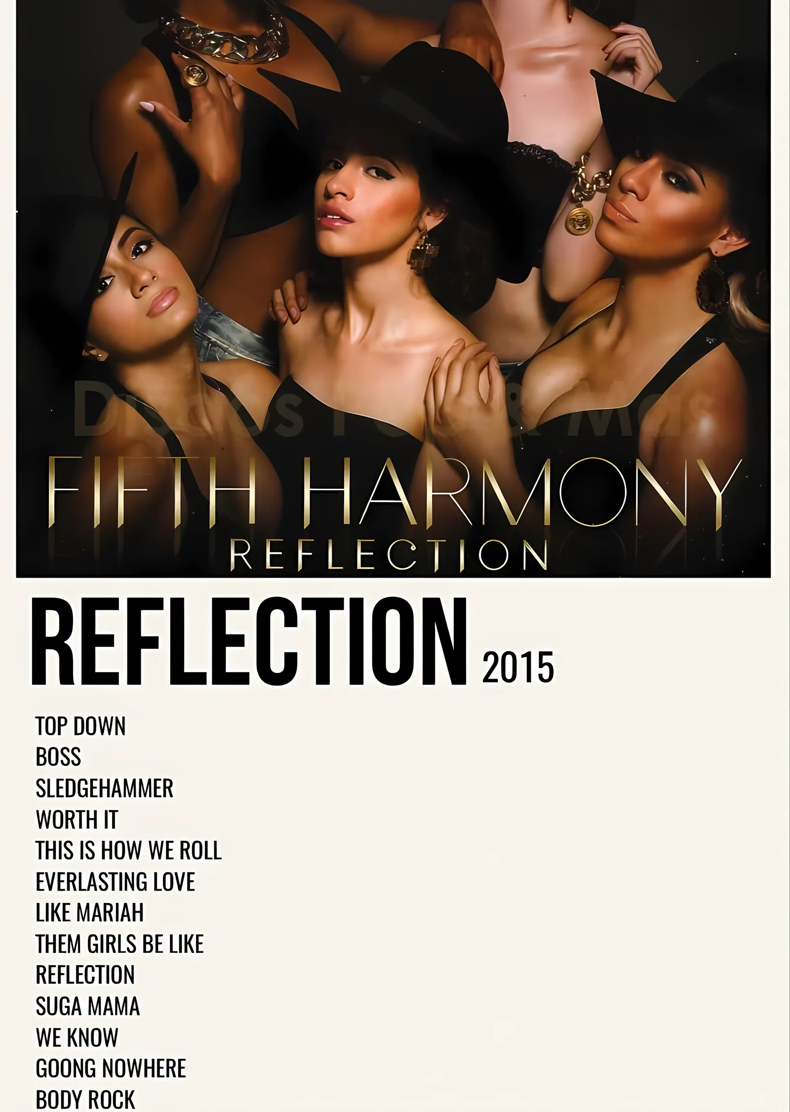 Fifth Harmony: Reflection metal tablo