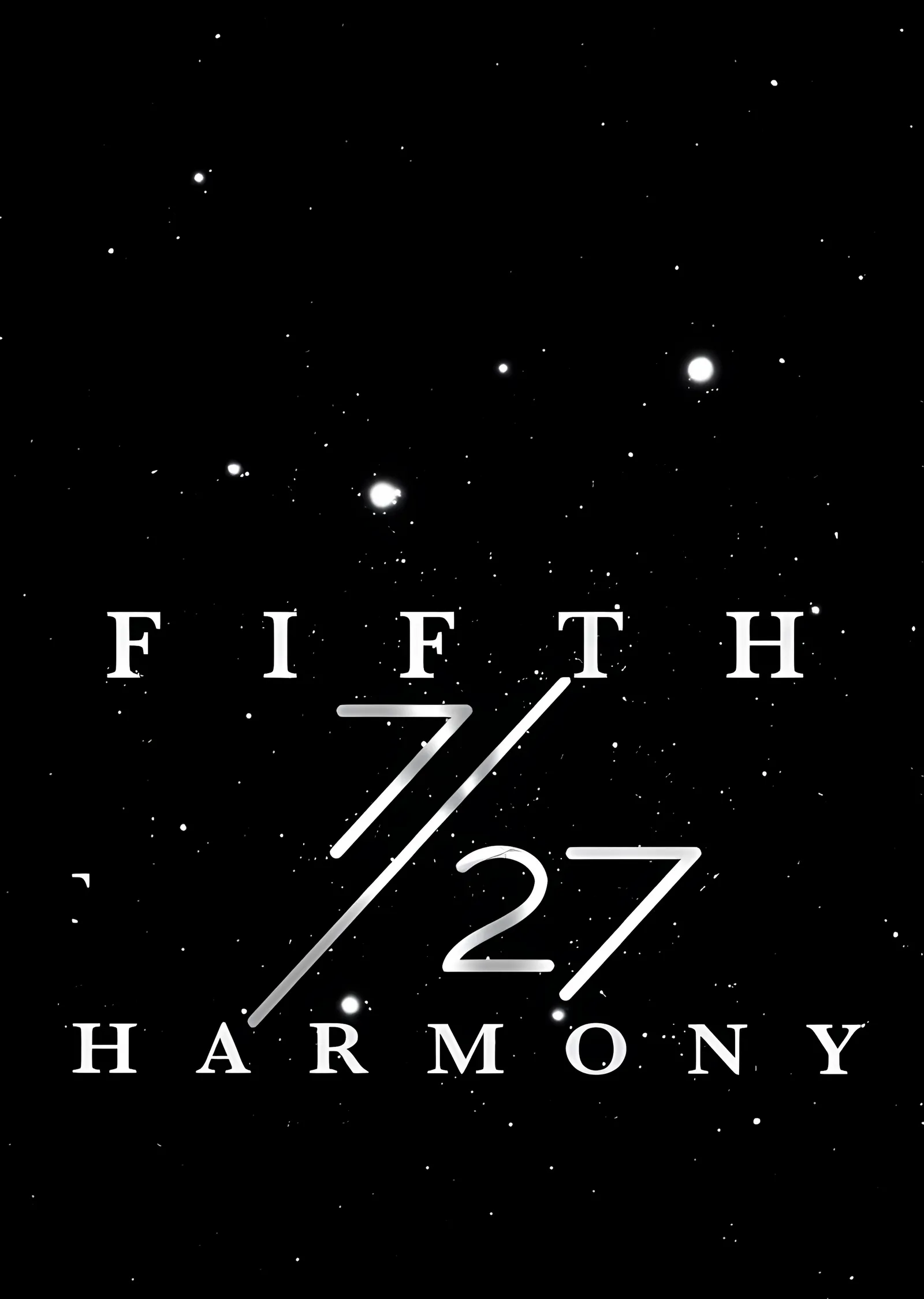 Fifth Harmony: Yıldız Tozu Tipografi metal tablo