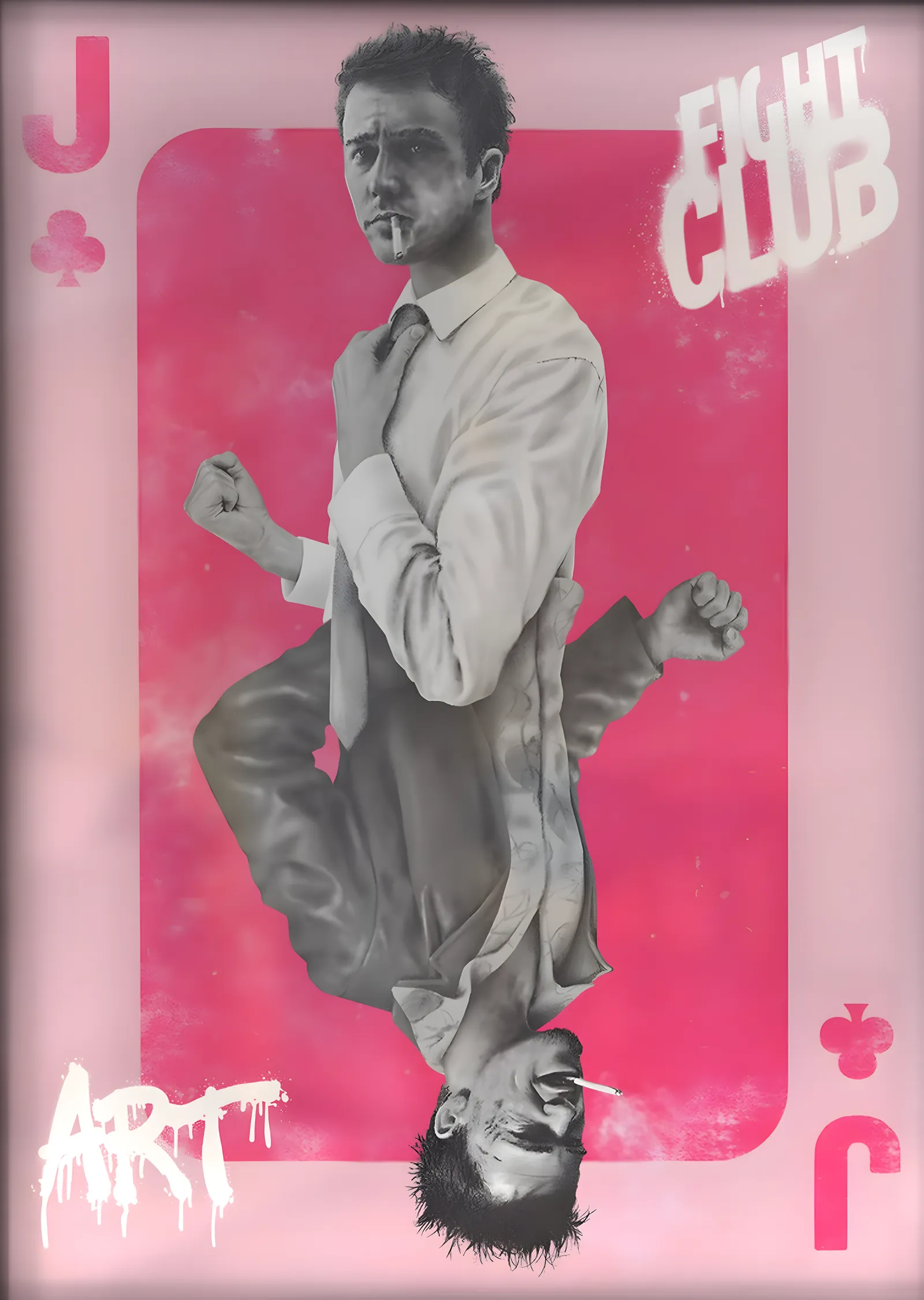 Fight Club (Oyun Kâğıdı) metal tablo