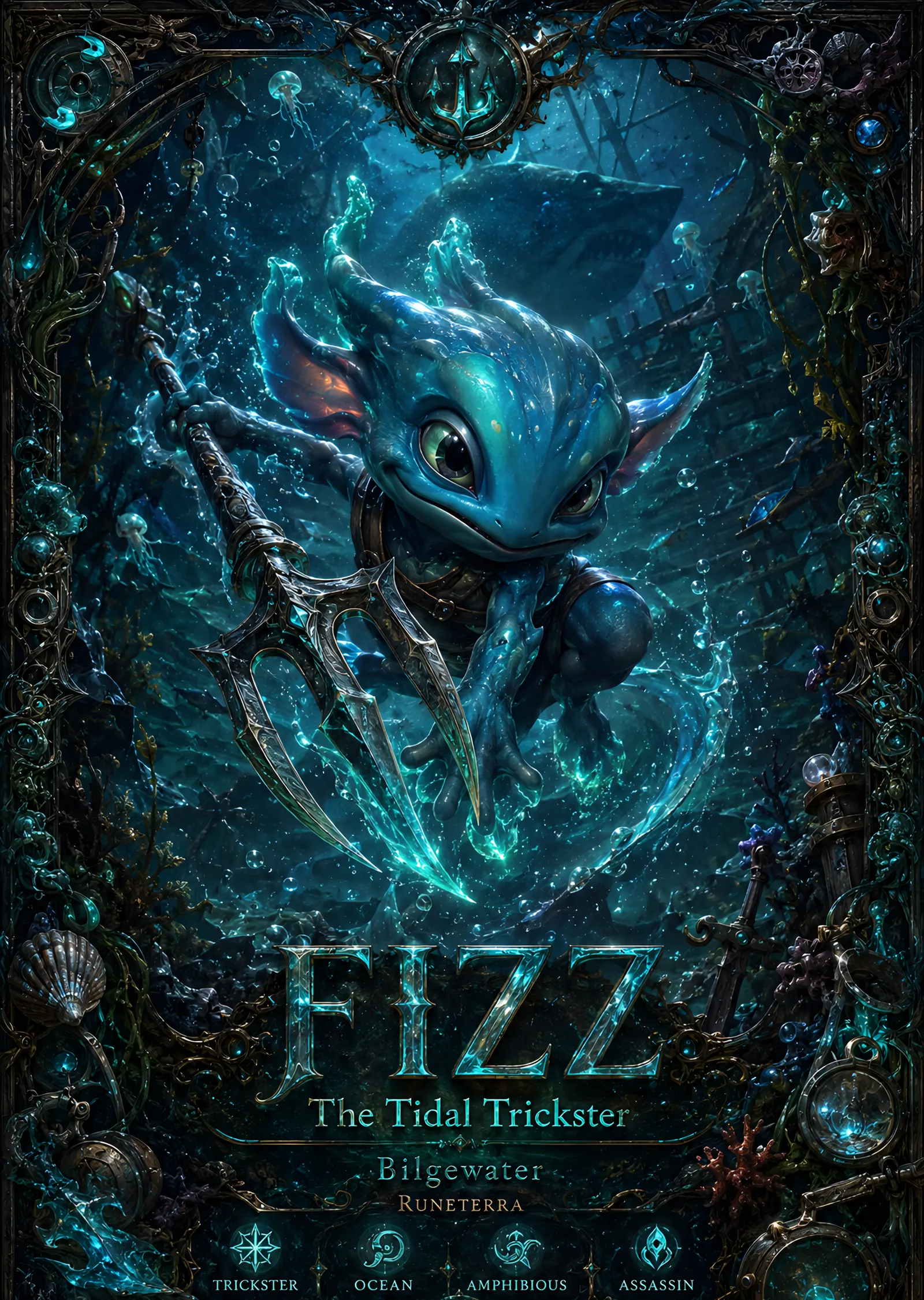 Fizz - The Tidal Trickster metal tablo