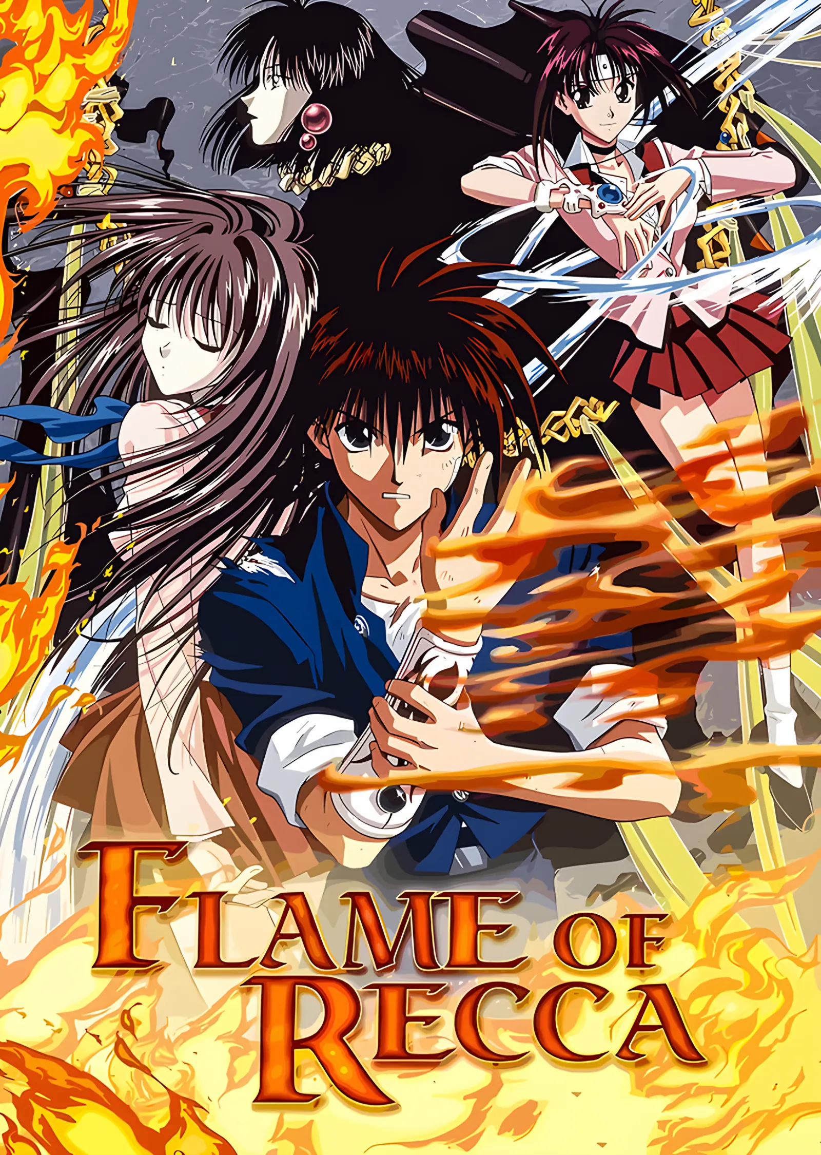 Flame of Recca: Alevlerin İçinde Kadro metal tablo