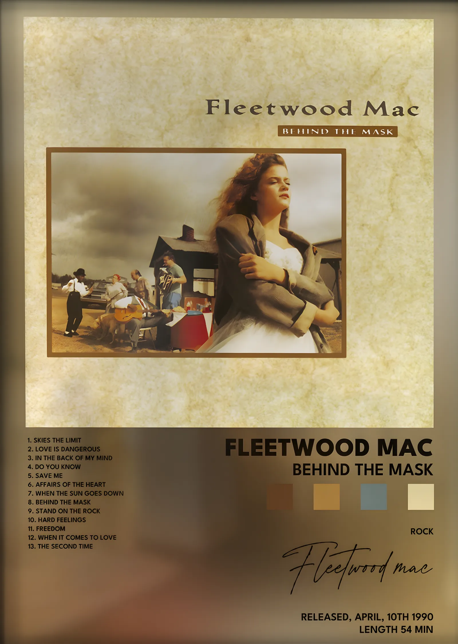 Fleetwood Mac: Behind the Mask metal tablo