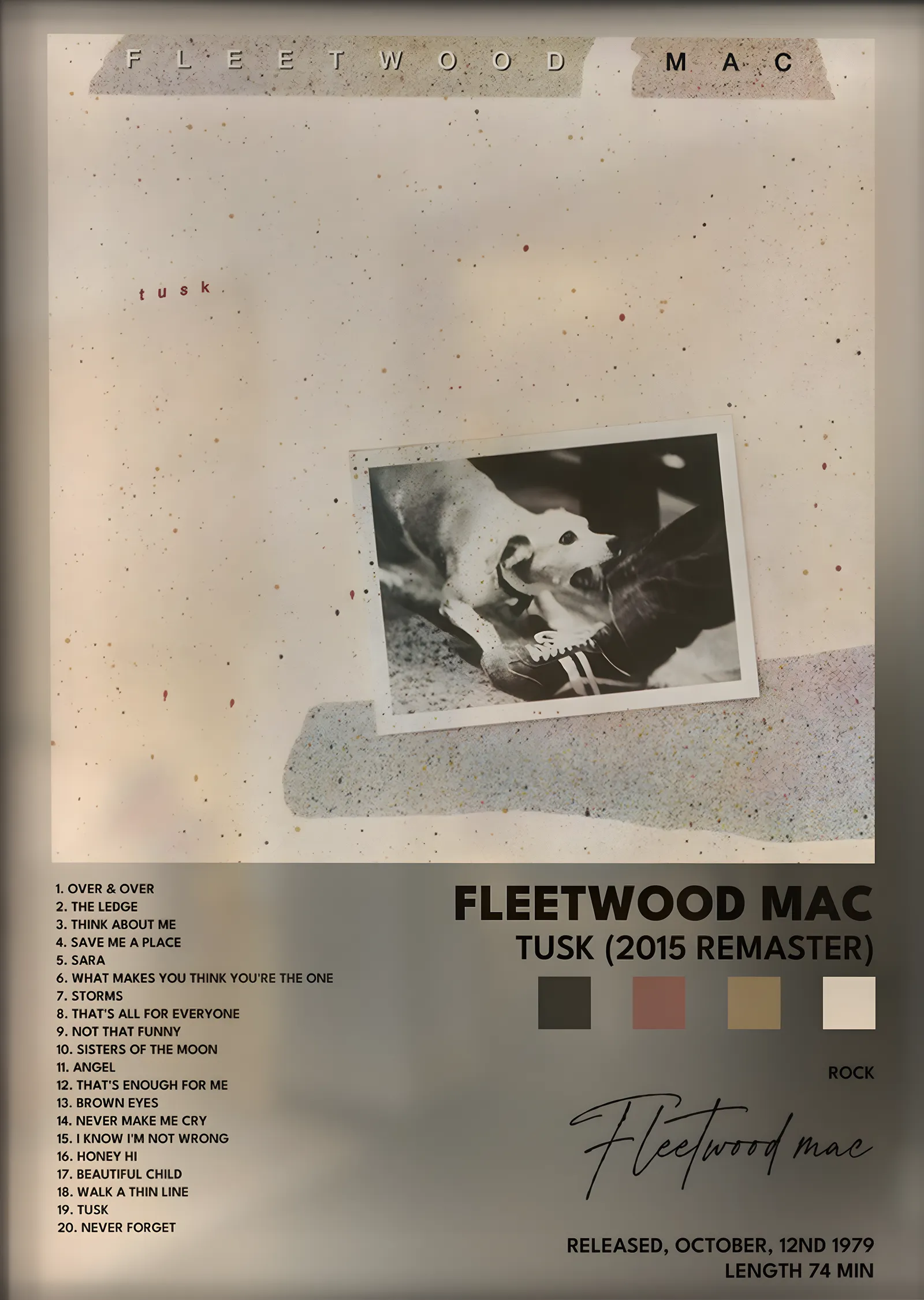 Fleetwood Mac: Tusk metal tablo