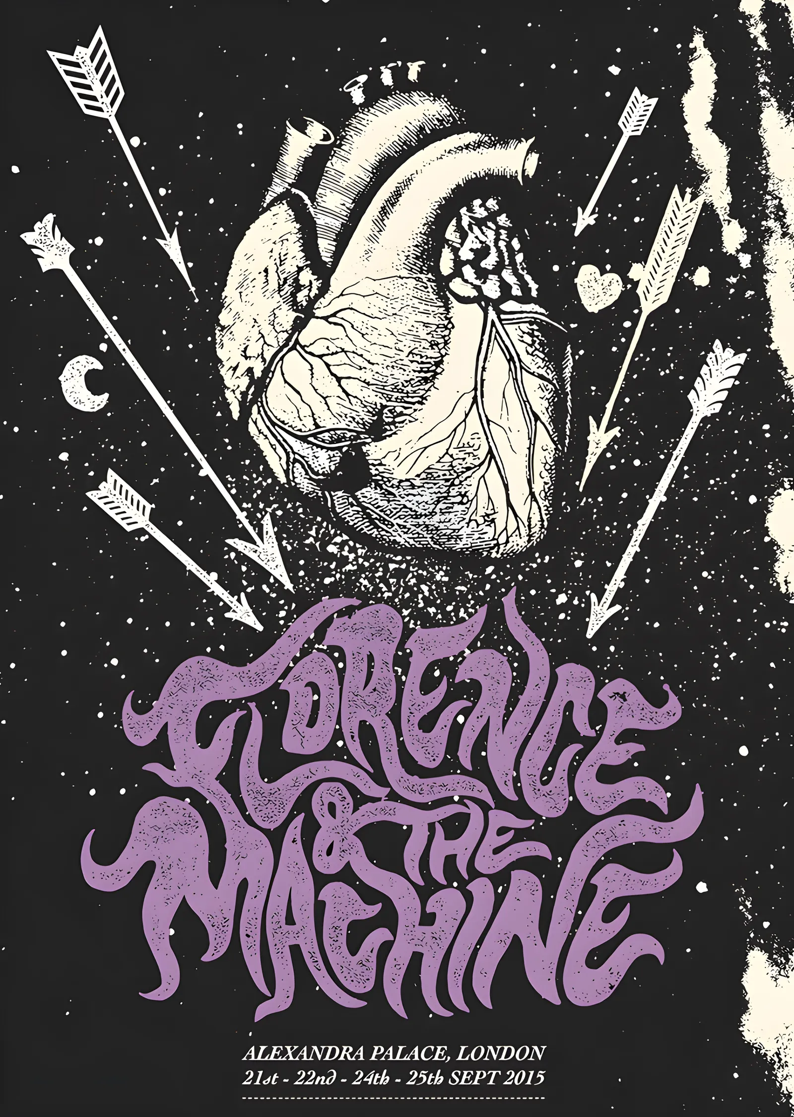 Florence and the Machine: Alexandra Palace 2015 metal tablo