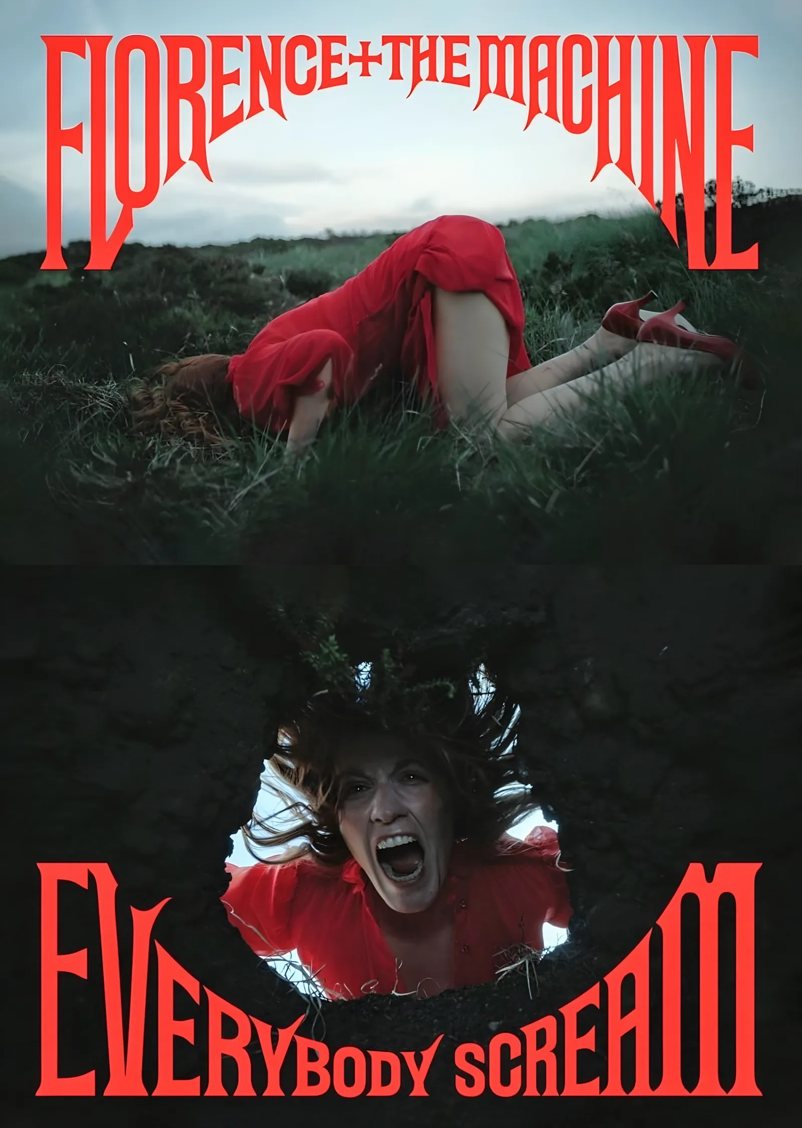 Florence + The Machine - Everybody Scream metal tablo