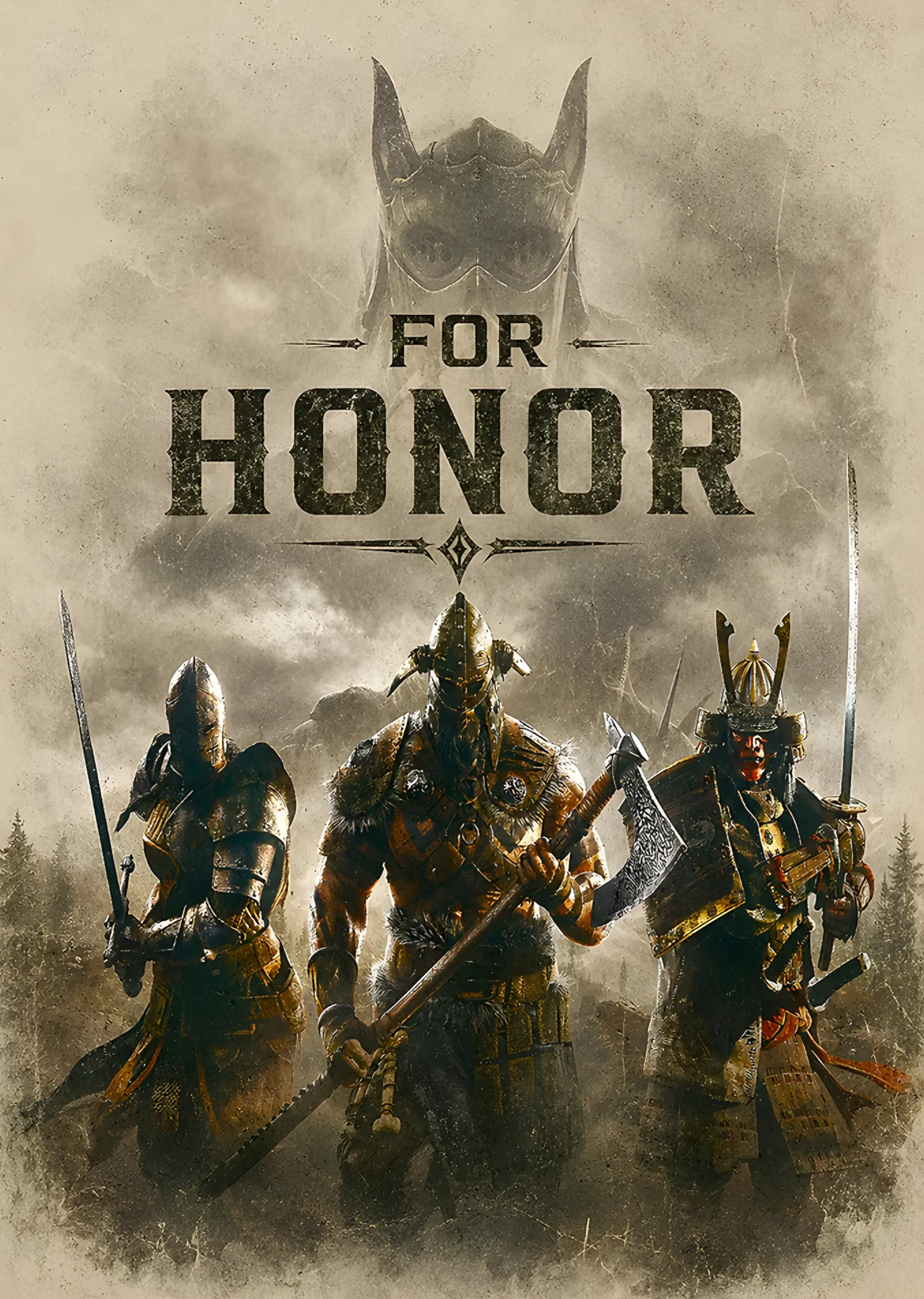 For Honor: Şövalye Viking ve Samuray metal tablo
