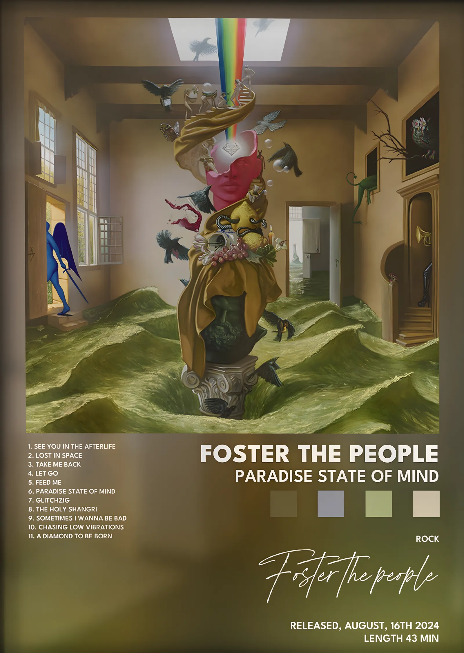 Foster the People: Paradise State of Mind metal tablo