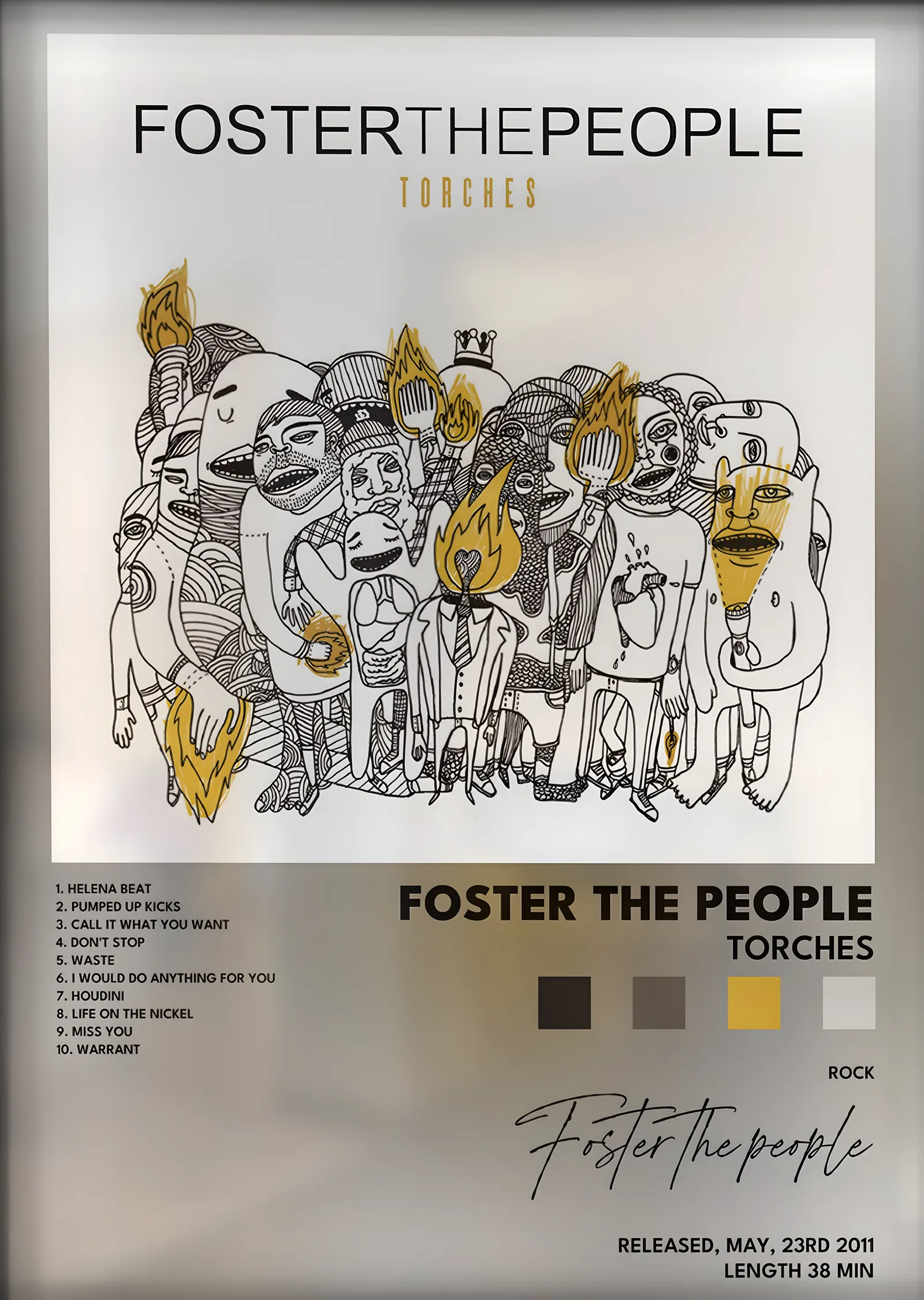 Foster the People: Torches metal tablo