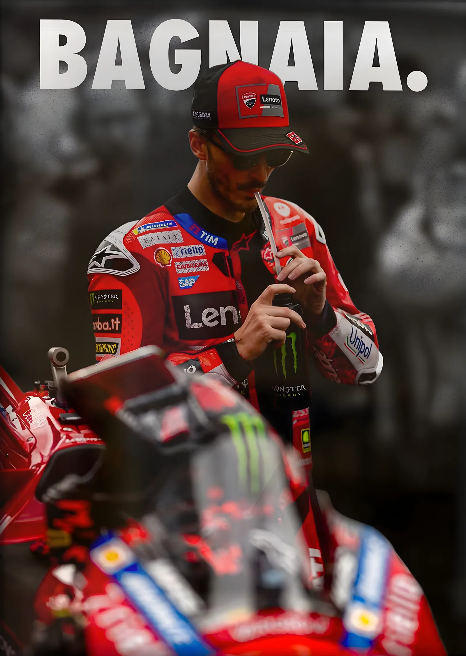 Francesco Bagnaia metal tablo