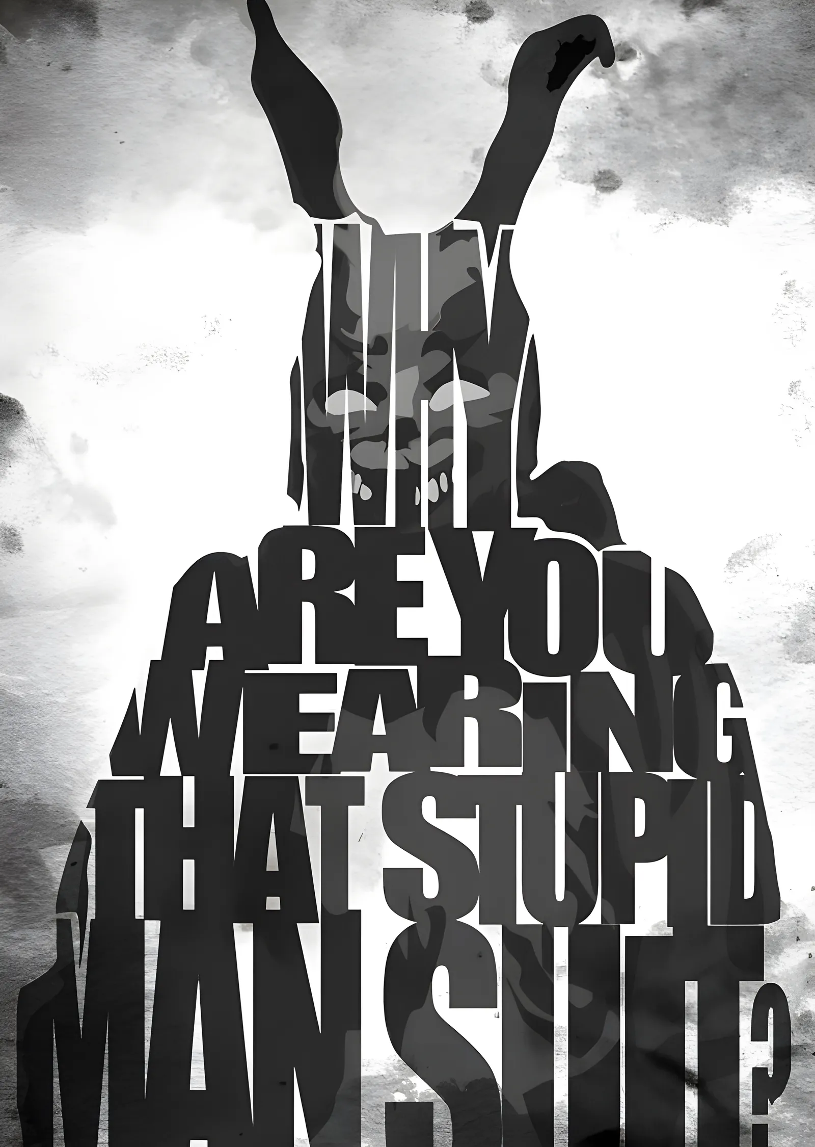 Donnie Darko - Frank Tipografi metal tablo