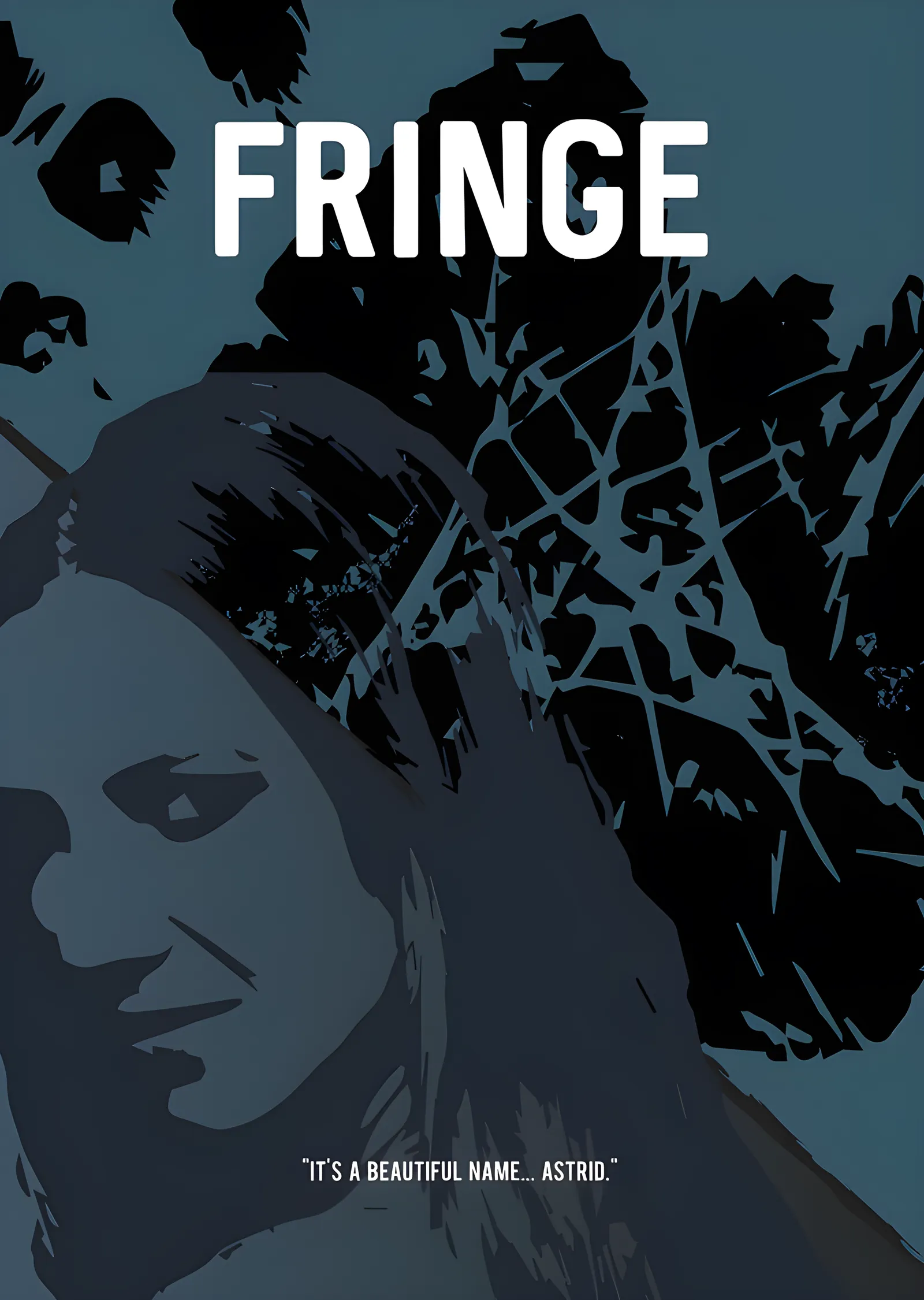 Fringe - Gölgeli Portre metal tablo
