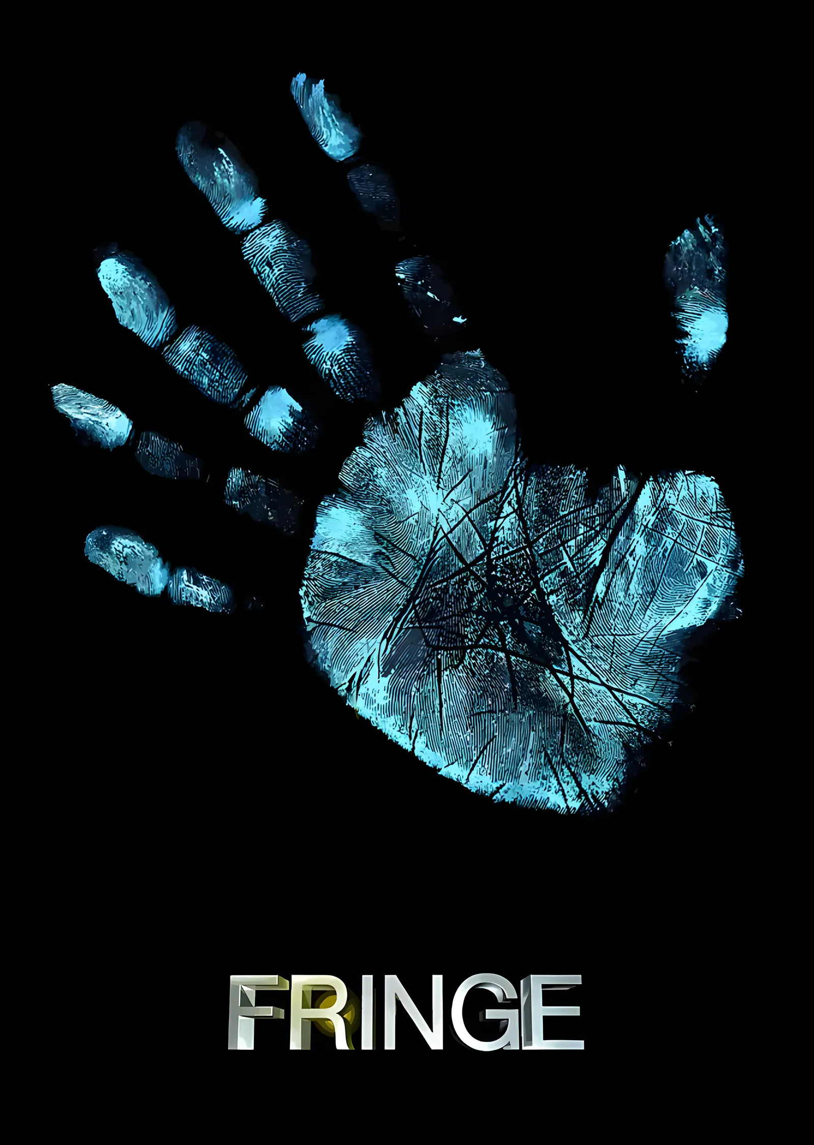Fringe - Mavi El İzi metal tablo