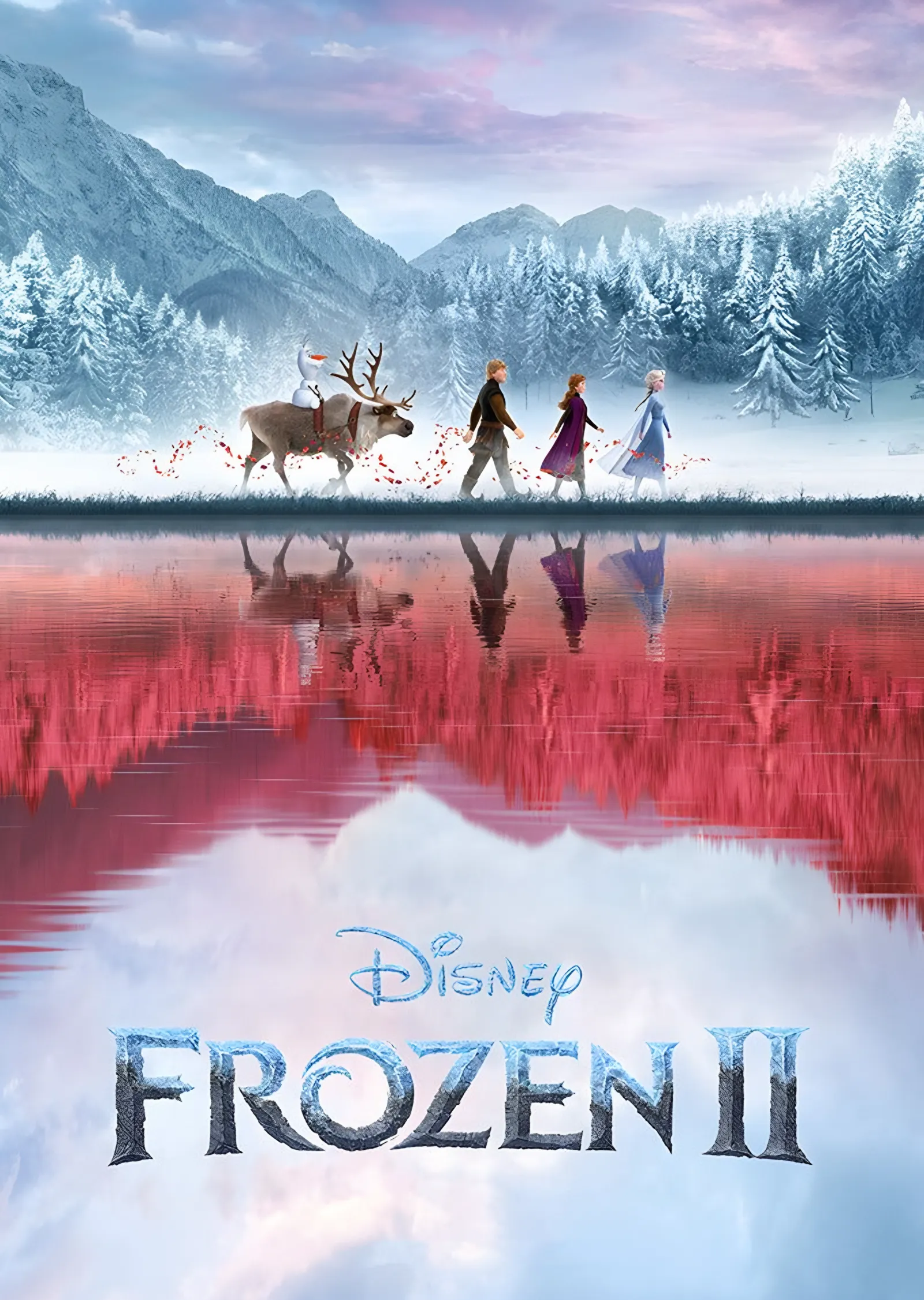 Frozen II - Göl Yansıması metal tablo