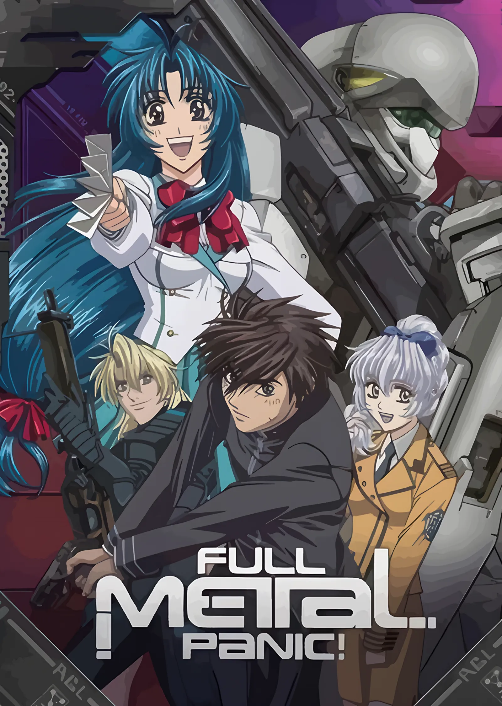 Full Metal Panic: Mavi Saçlı Kız ve Mecha metal tablo
