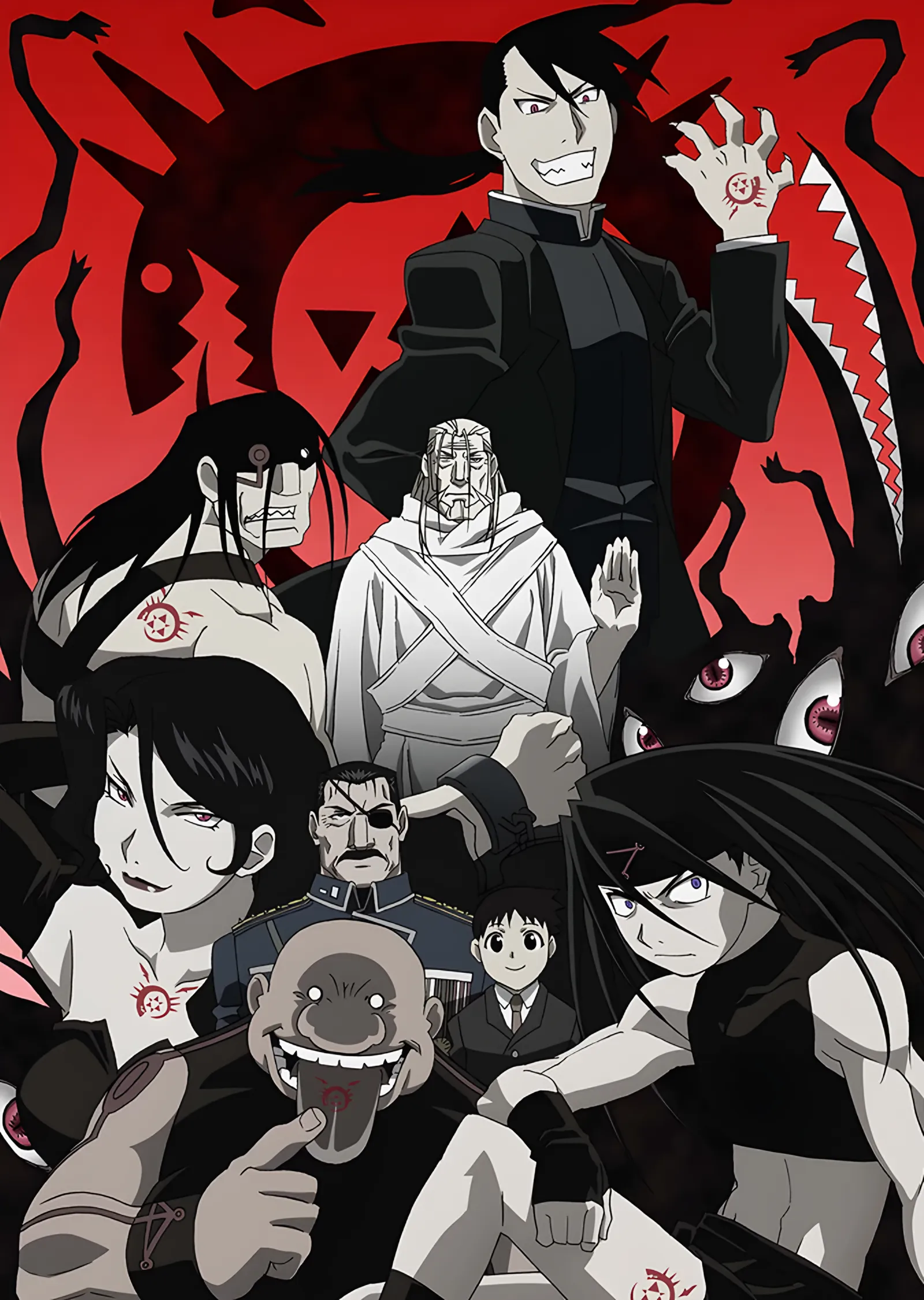 Fullmetal Alchemist - Homunculuslar metal tablo