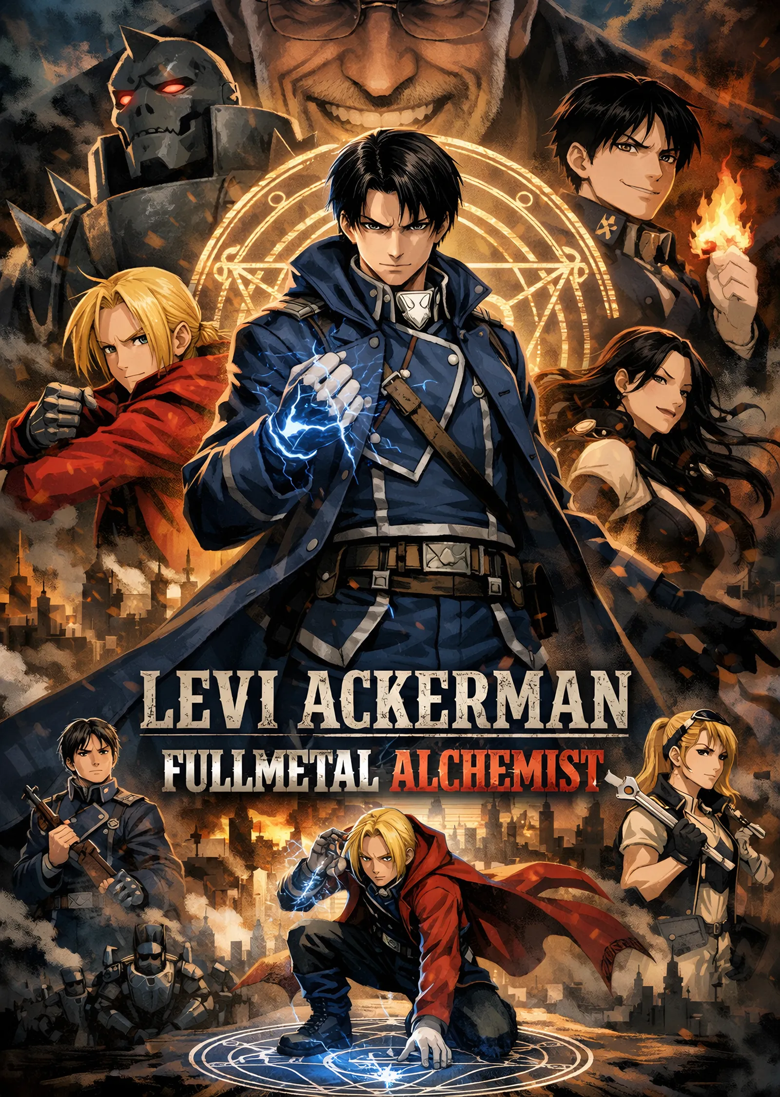 Fullmetal Alchemist - Kadro metal tablo