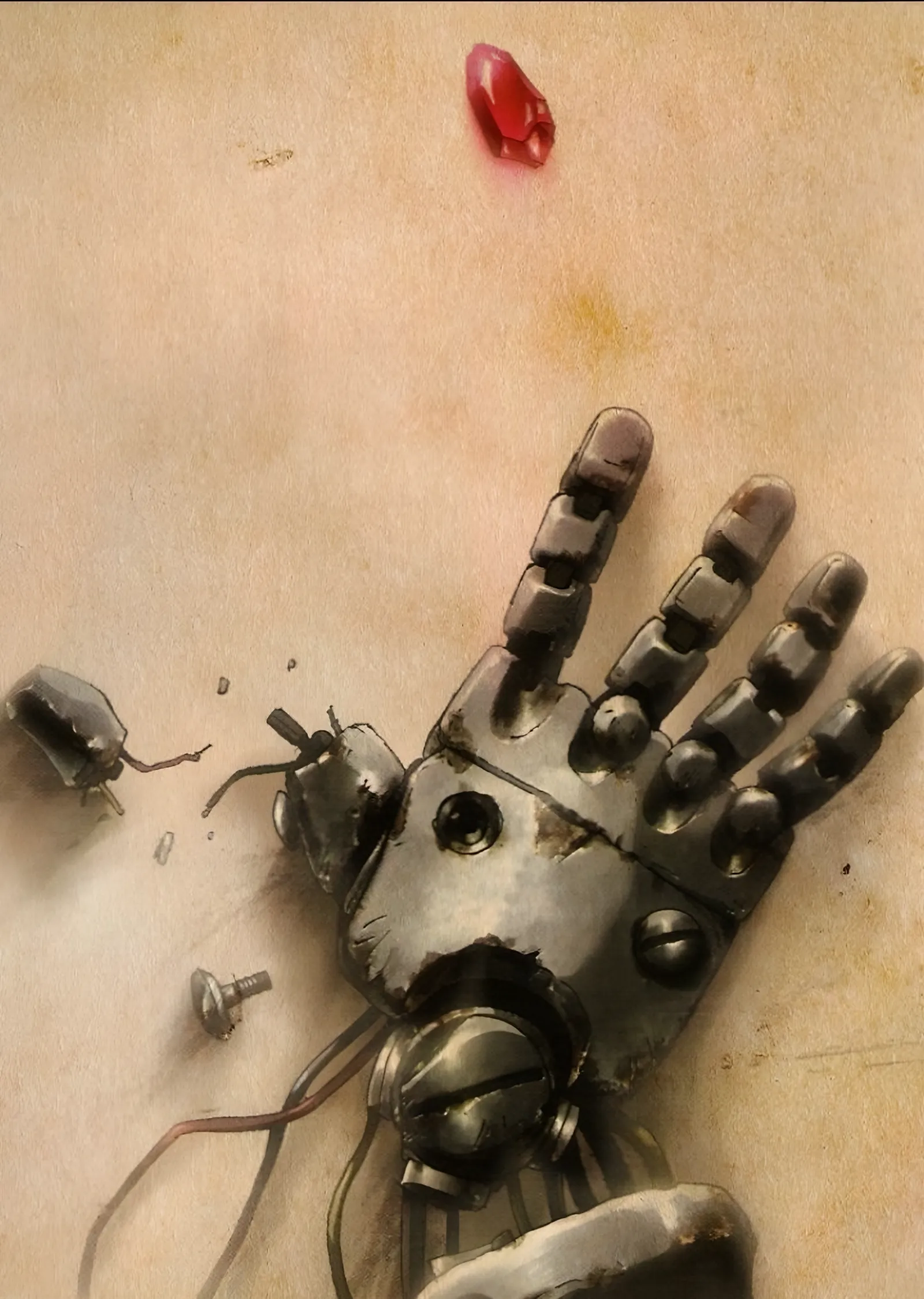 Fullmetal Alchemist: Parçalanmış Automail metal tablo