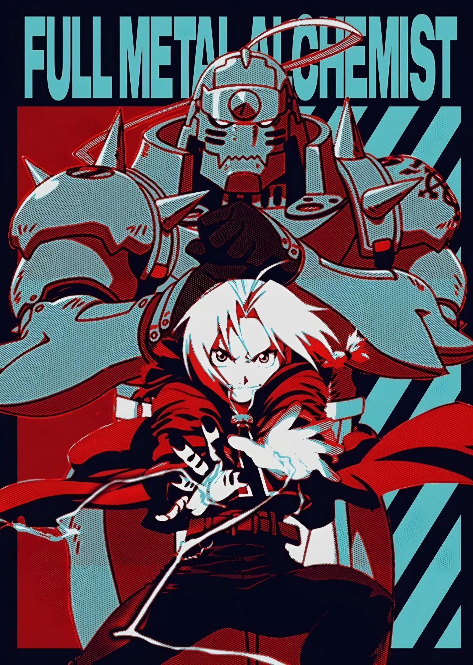 Fullmetal Alchemist - Pop Art metal tablo