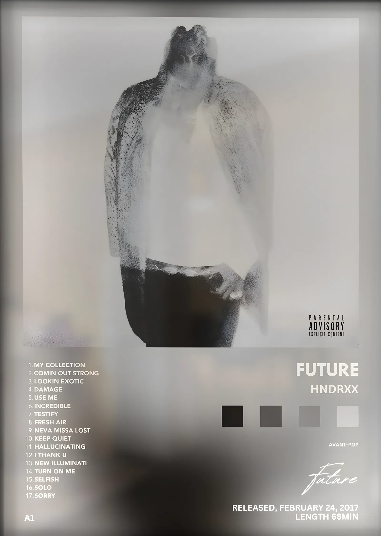 Future: HNDRXX metal tablo