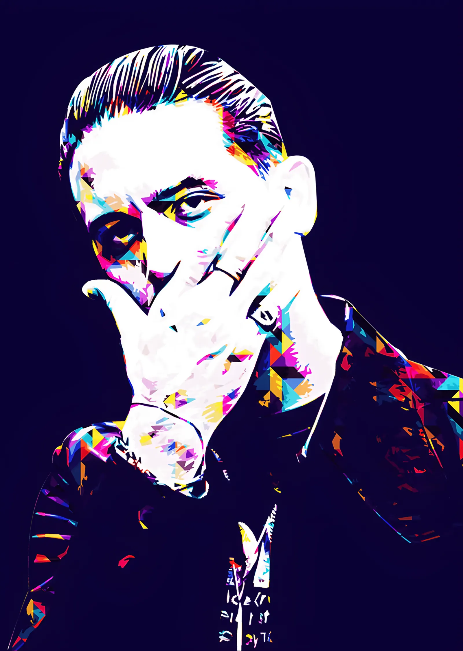 G-Eazy - Mor Zeminde Pop Art metal tablo