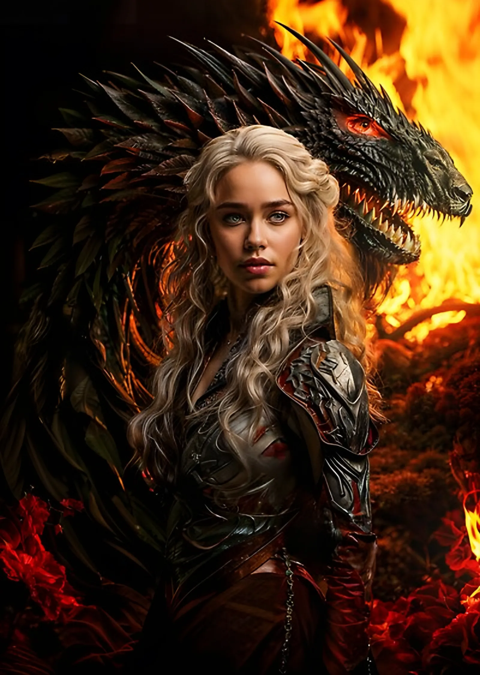 Game of Thrones - Daenerys Targaryen metal tablo