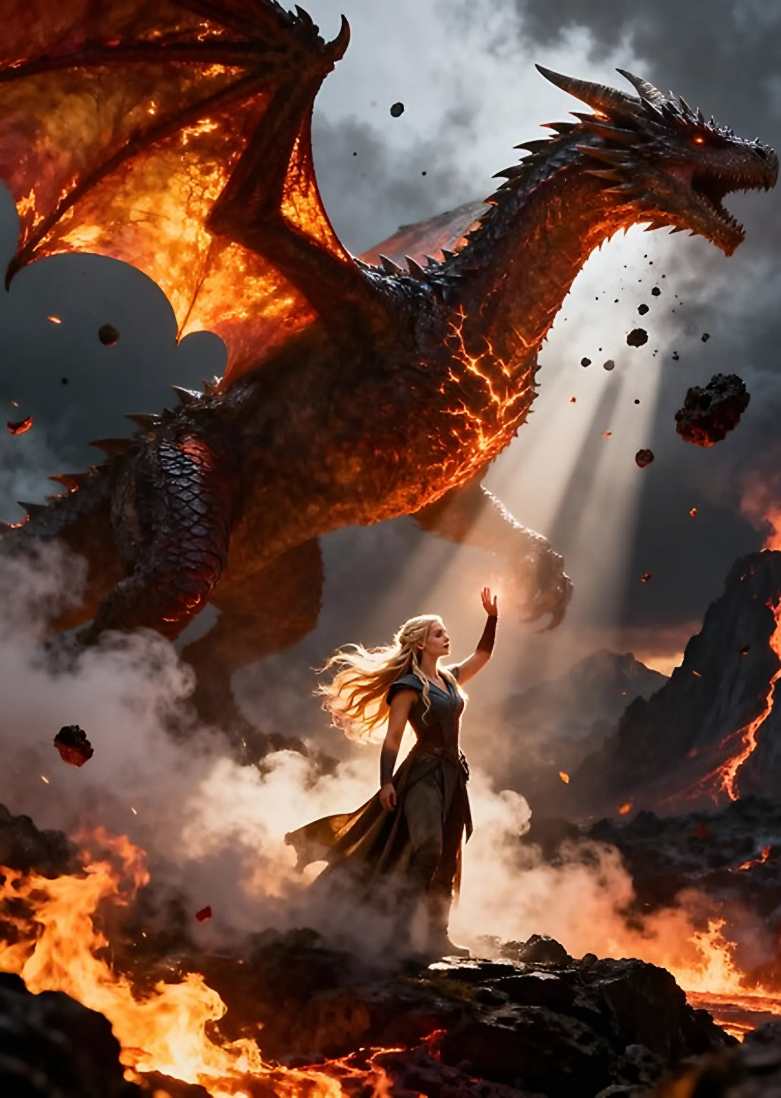 Game of Thrones - Dracarys metal tablo