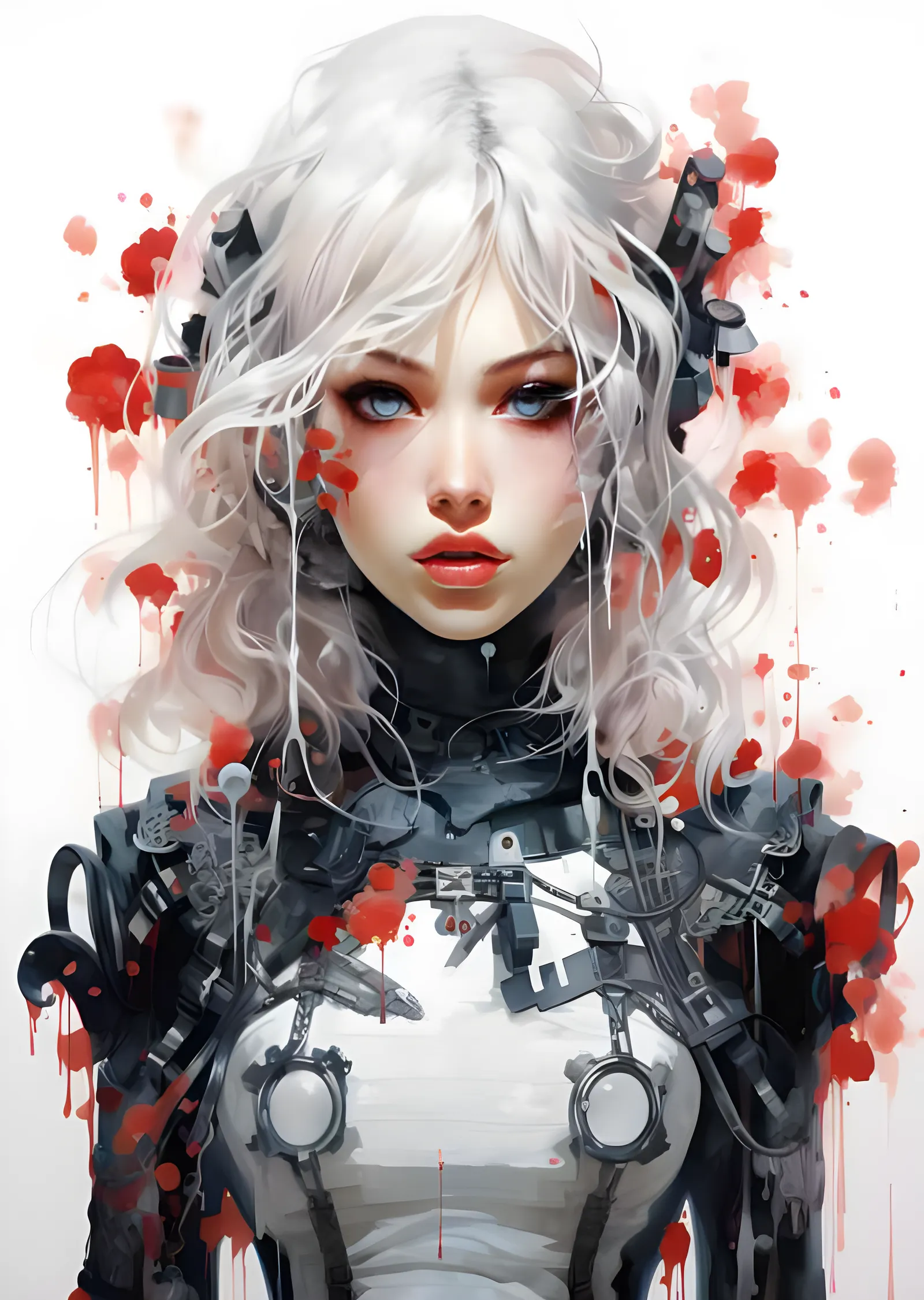 Geyşa ve Oiran - Steampunk Japon Yorumu metal tablo
