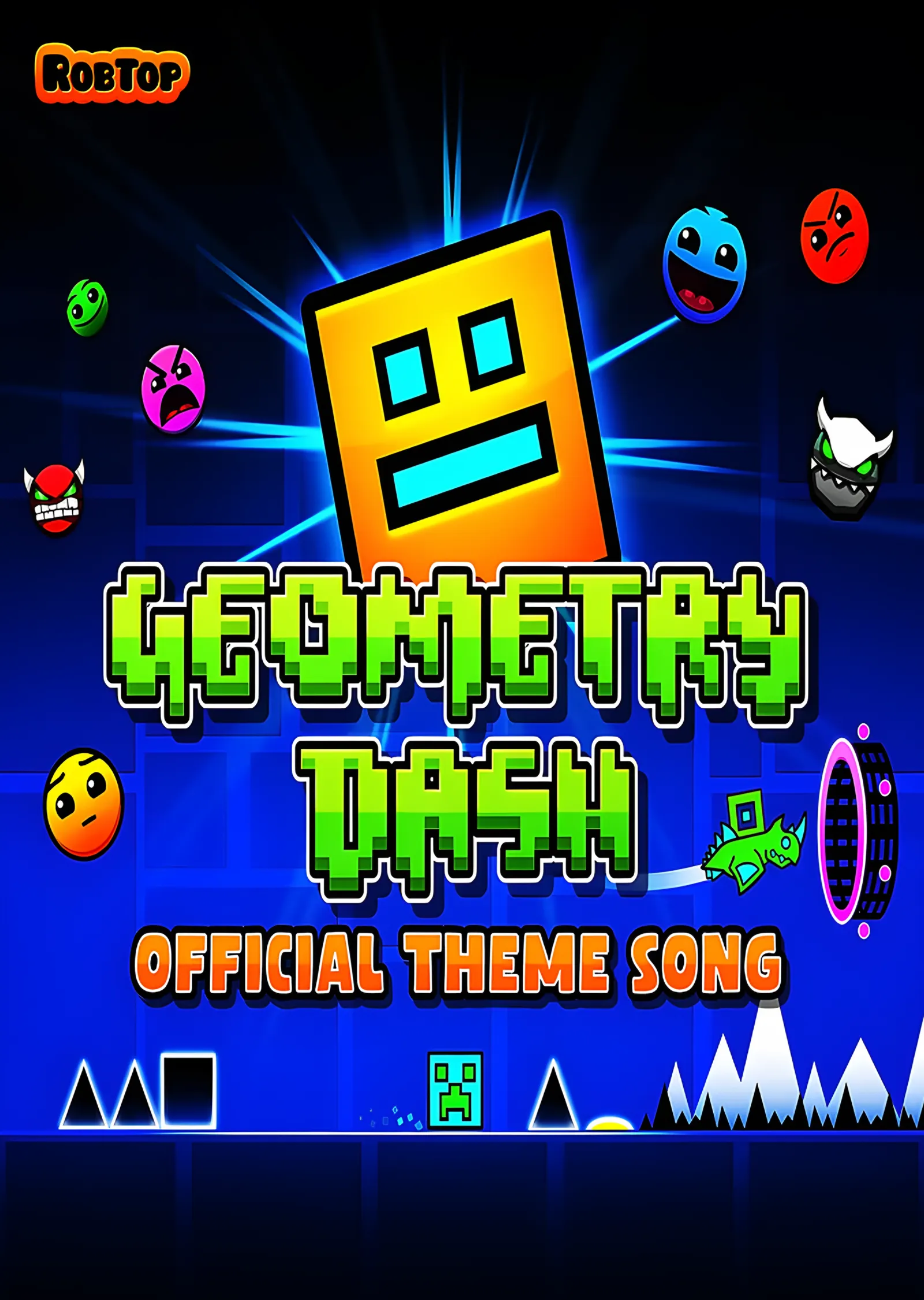 Geometry Dash - Official Theme Song metal tablo