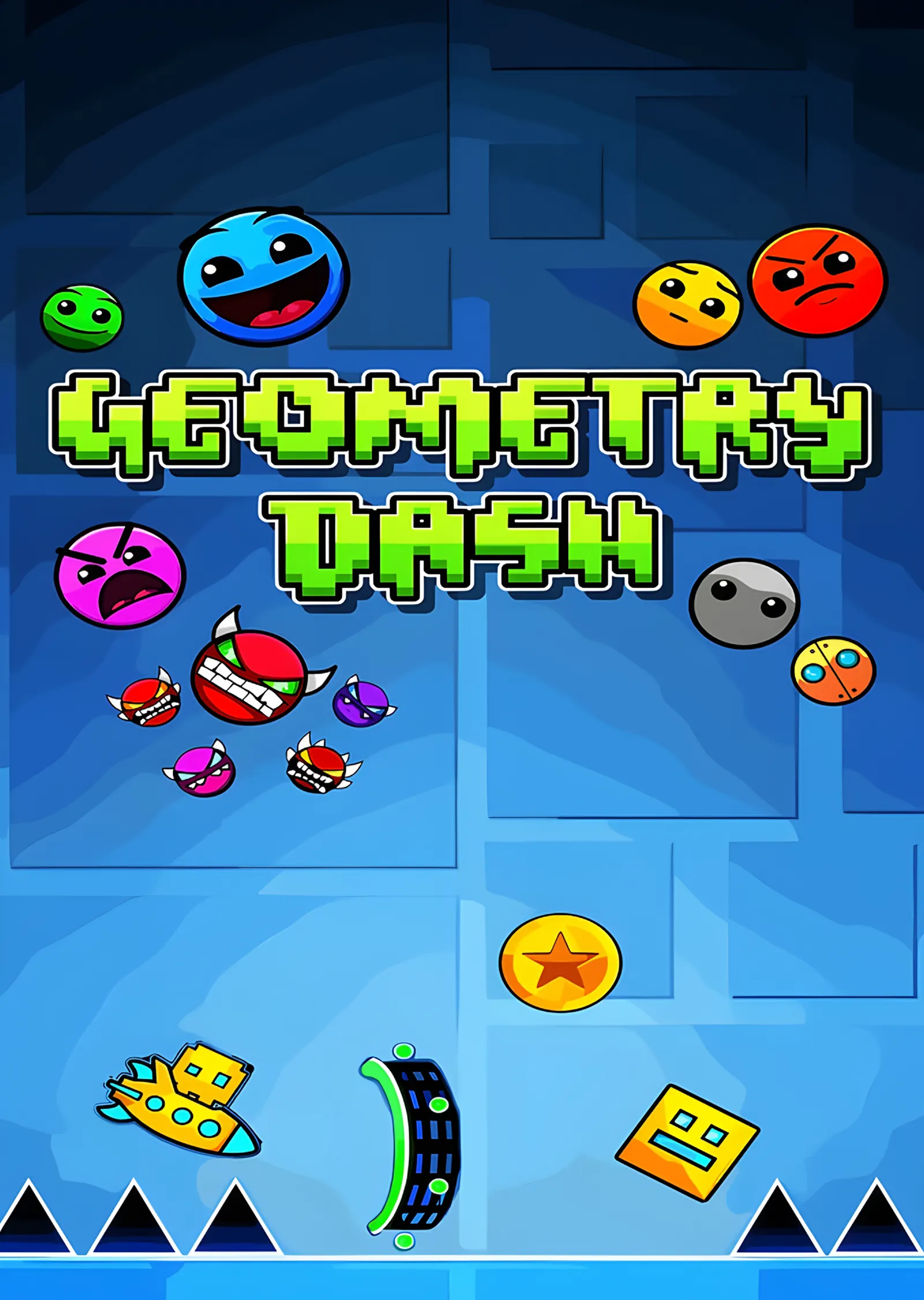 Geometry Dash - Oyun Sahnesi metal tablo