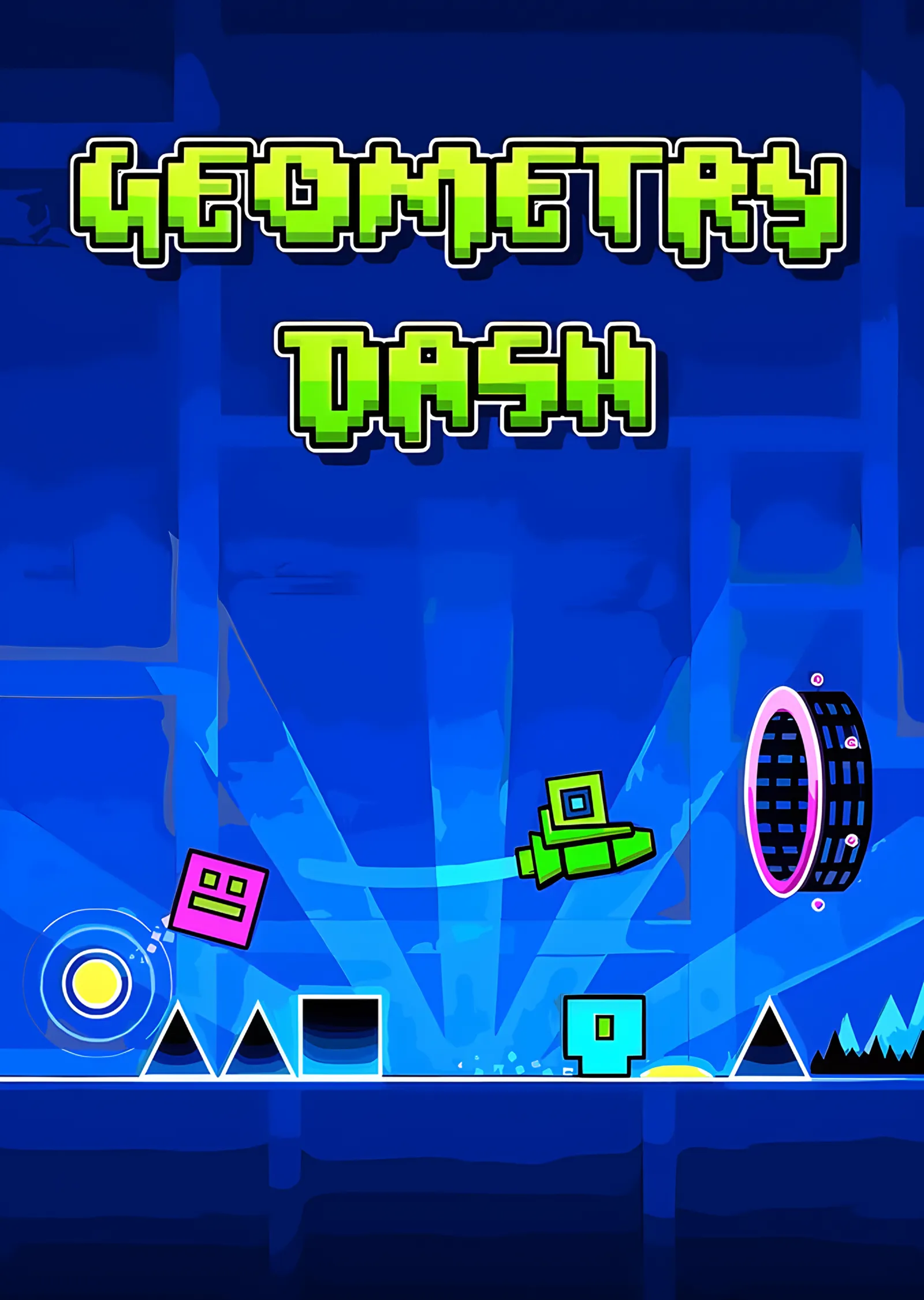 Geometry Dash - Portal Geçişi metal tablo