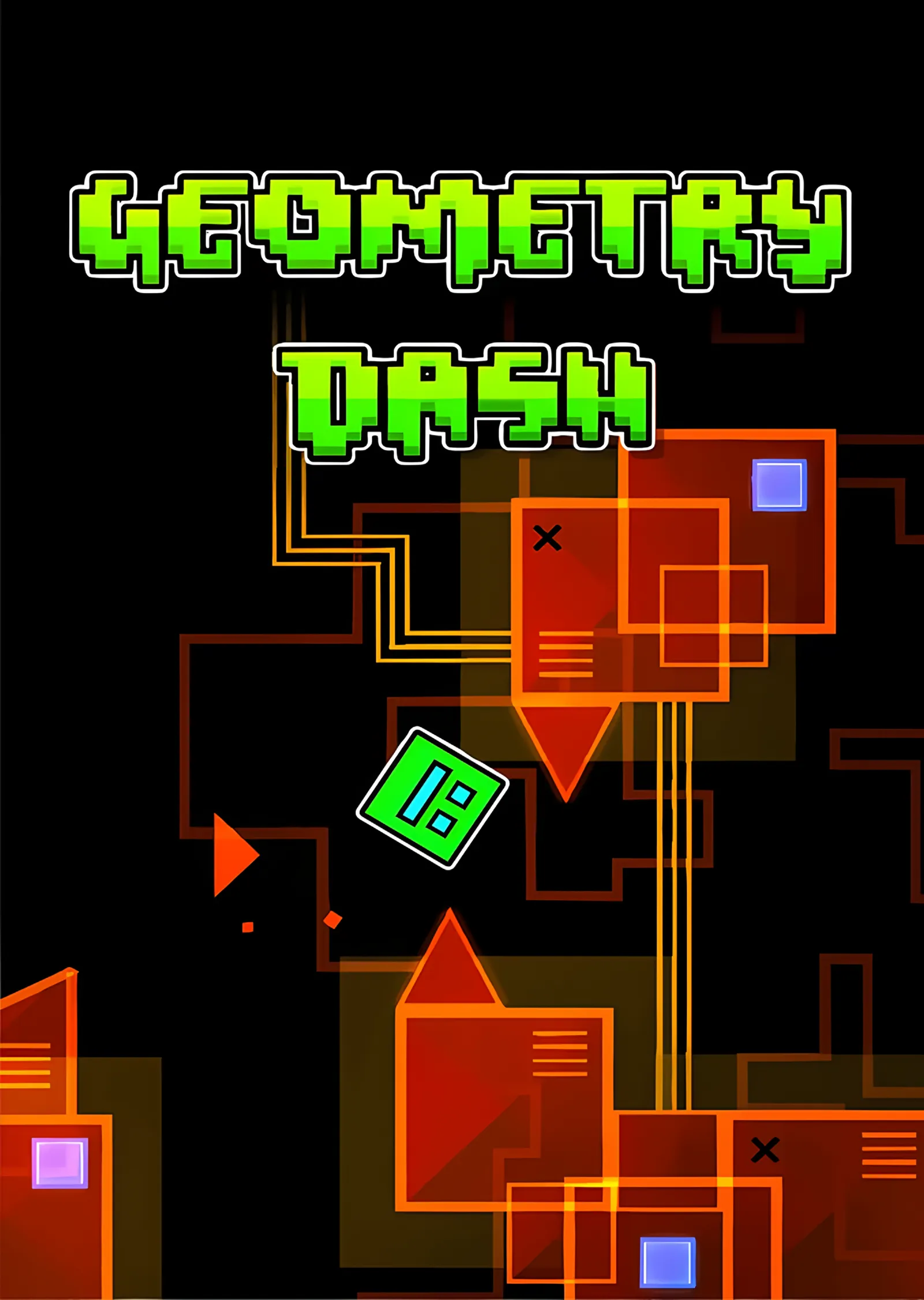 Geometry Dash - Turuncu Devre metal tablo