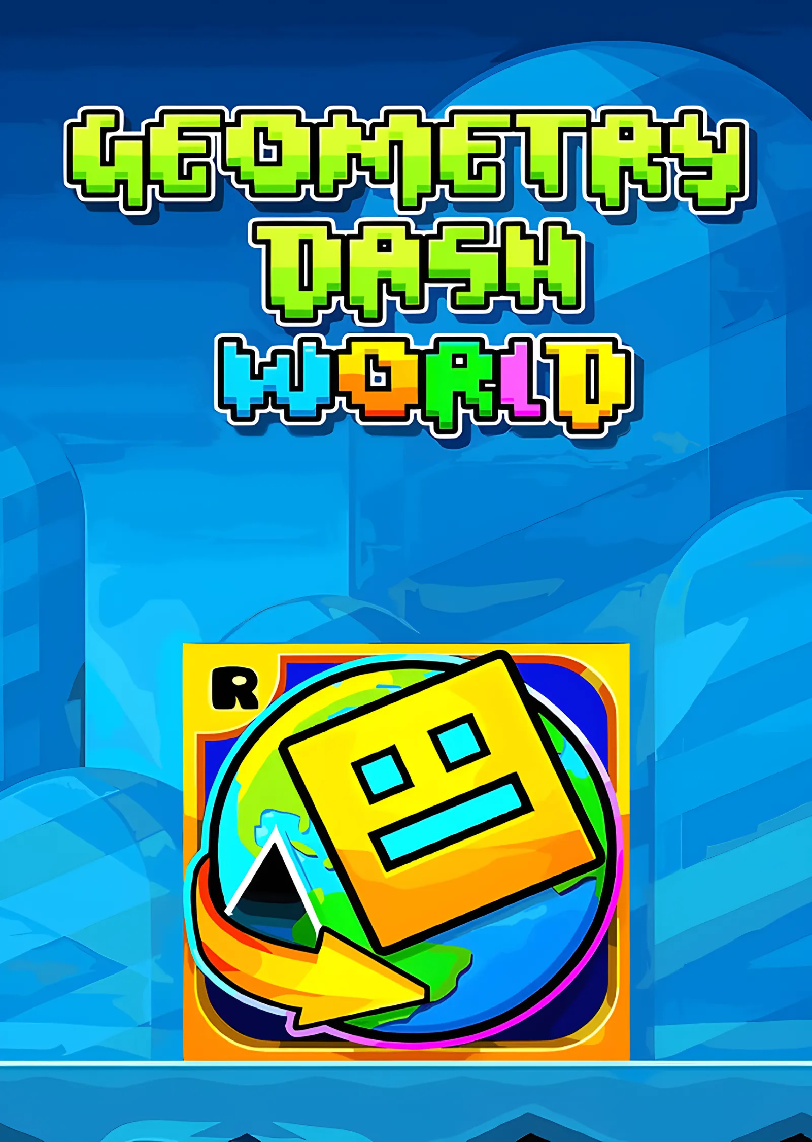Geometry Dash World - Kapak Sanatı metal tablo