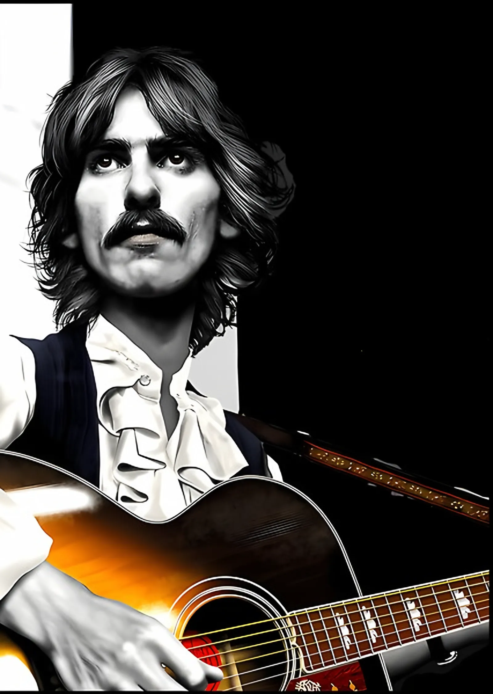 George Harrison - Awaiting On You All metal tablo