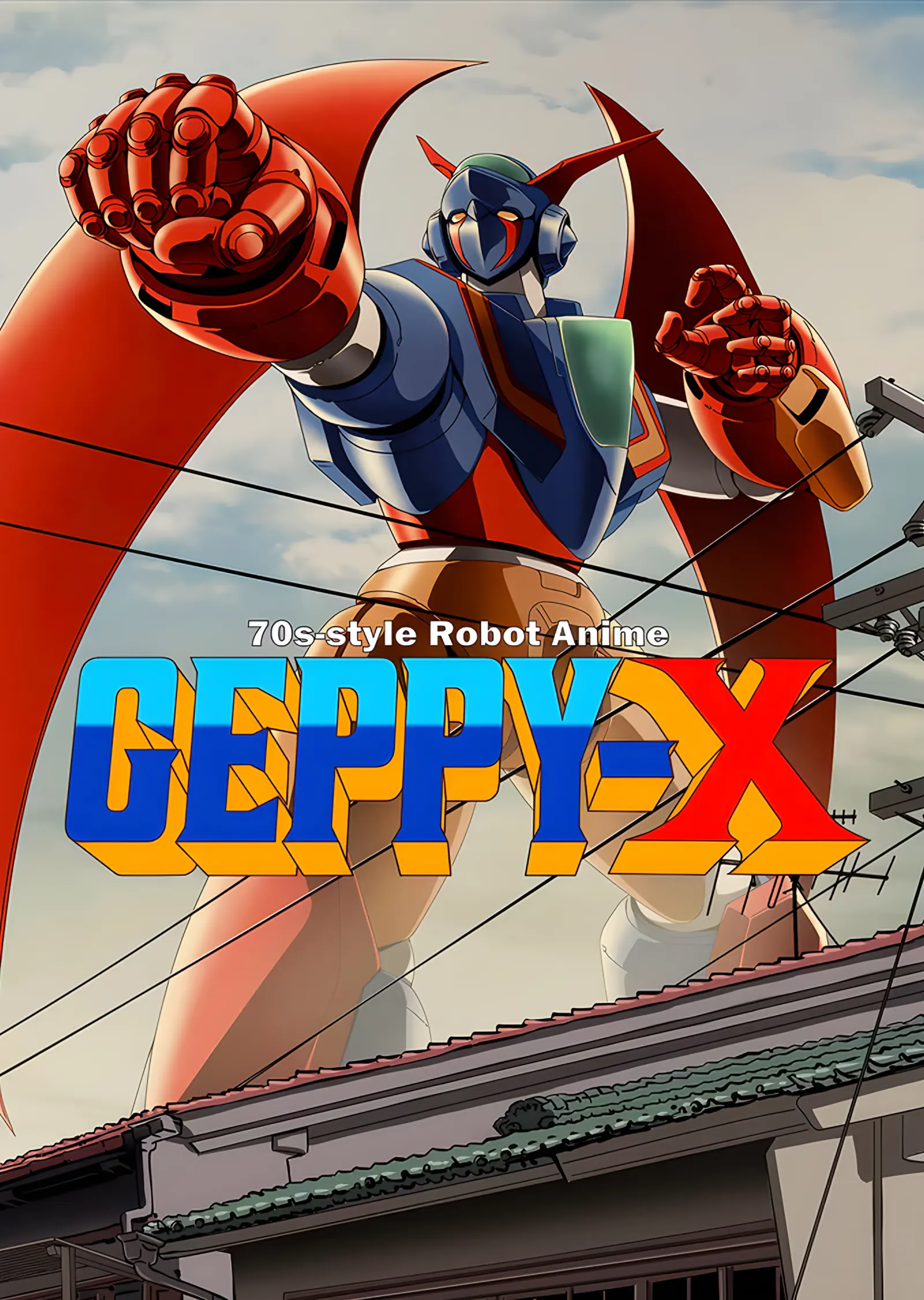 Geppy-X: Yetmişler Tarzı Robot Kahraman metal tablo