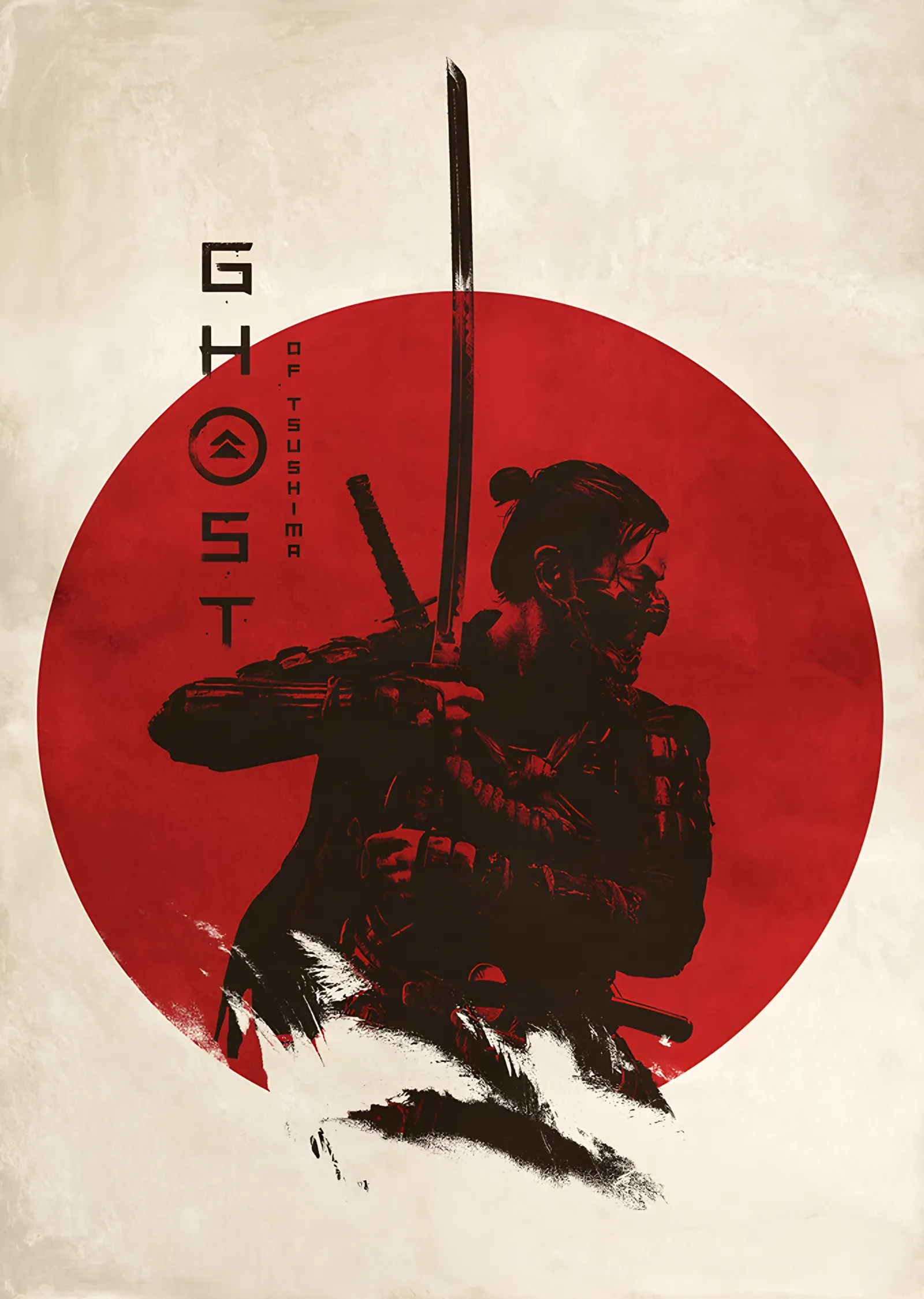 Ghost of Tsushima: Kızıl Güneşte Samuray metal tablo