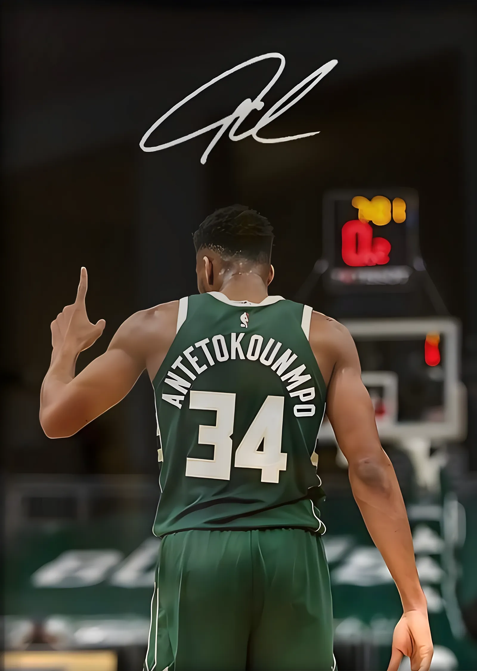 Giannis Antetokounmpo: İmza metal tablo